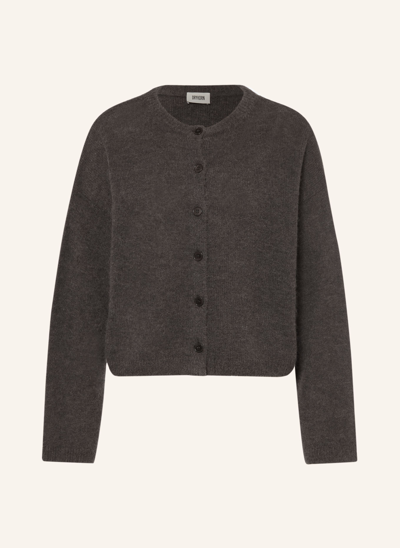 DRYKORN MARWENI Cardigan with Alpaca: DARK GRAY