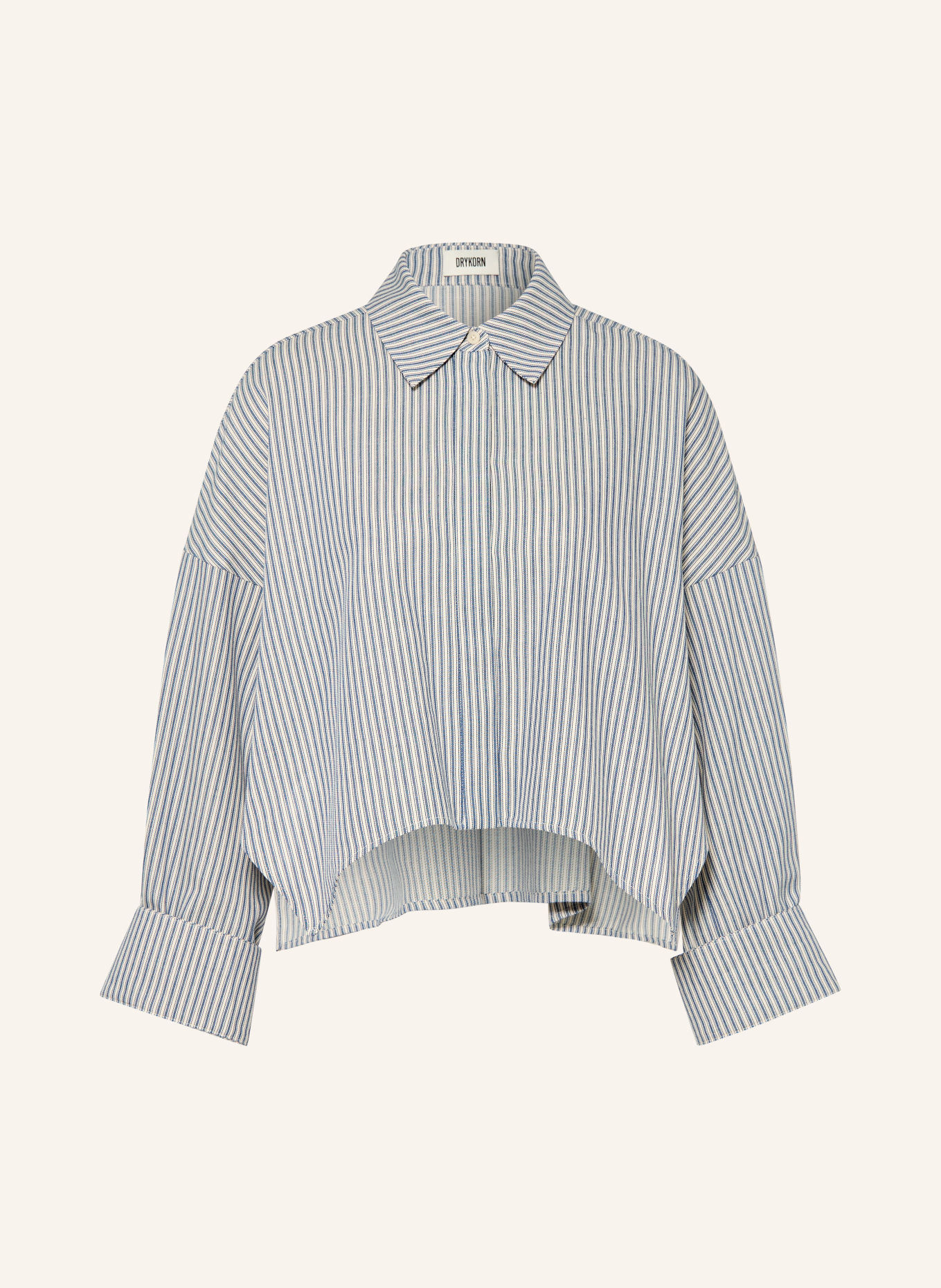 DRYKORN OSHIA Shirt Blouse: BLUE / WHITE