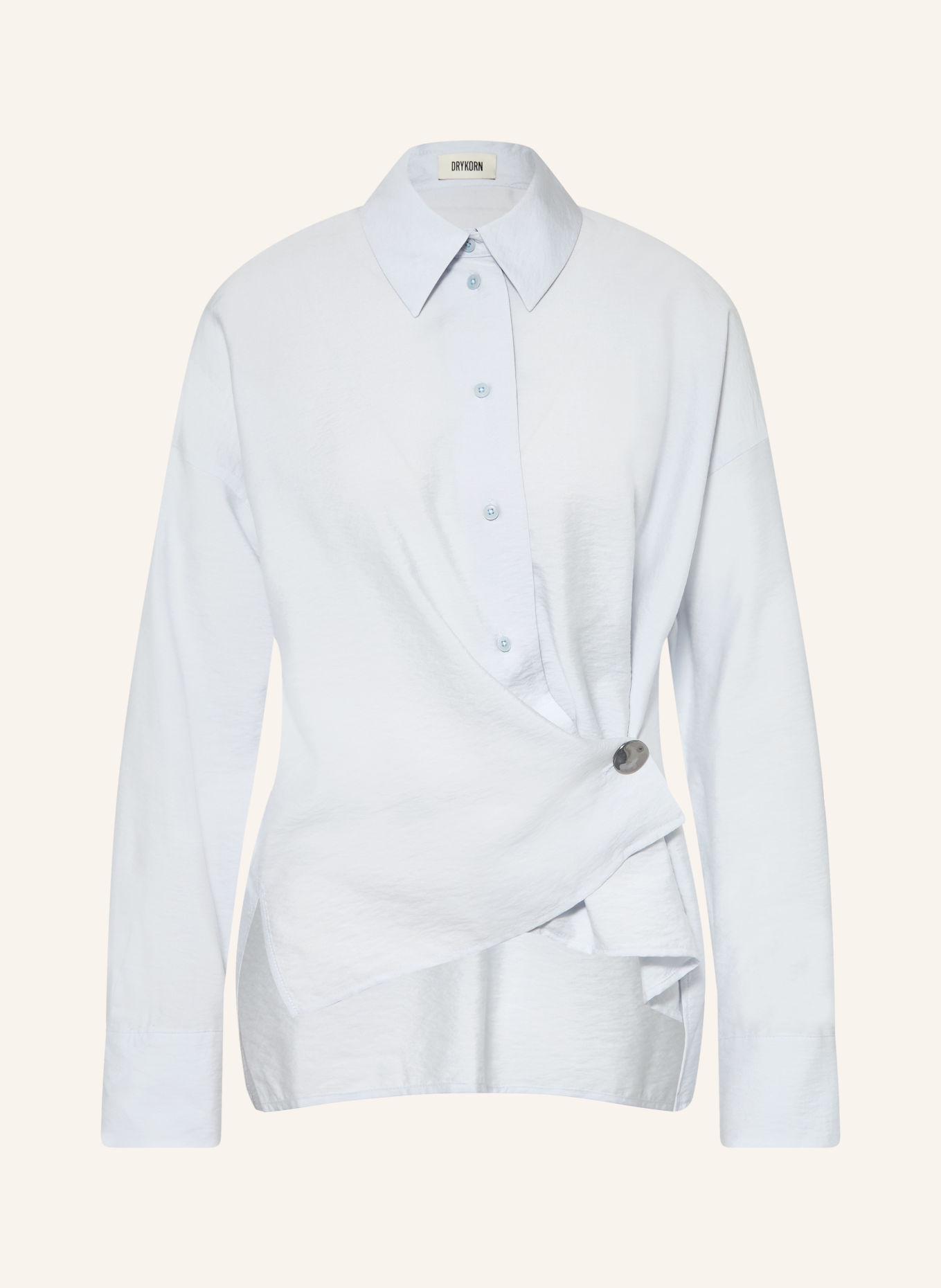 DRYKORN Overhemdblouse CLOELIA: LICHTBLAUW