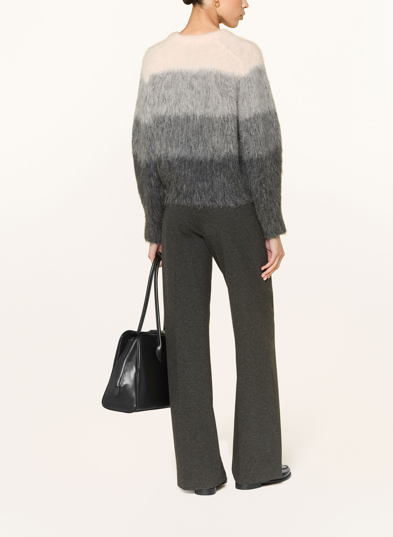 DRYKORN Trui GINNIFER met alpaca: DONKERGRIJS / ROSE CLAIR / GRIJS