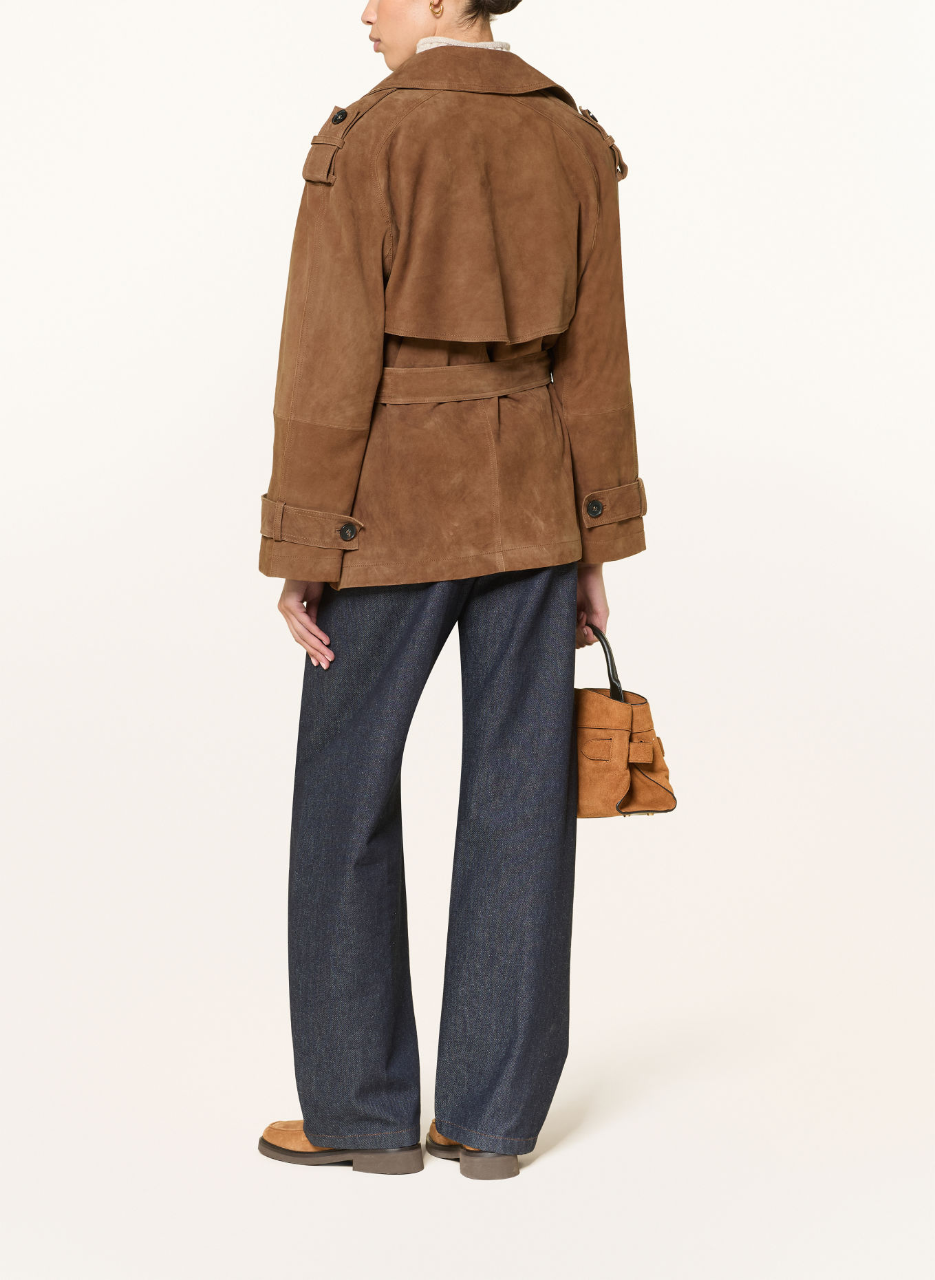 DRYKORN PENLEY Leather Jacket: COGNAC