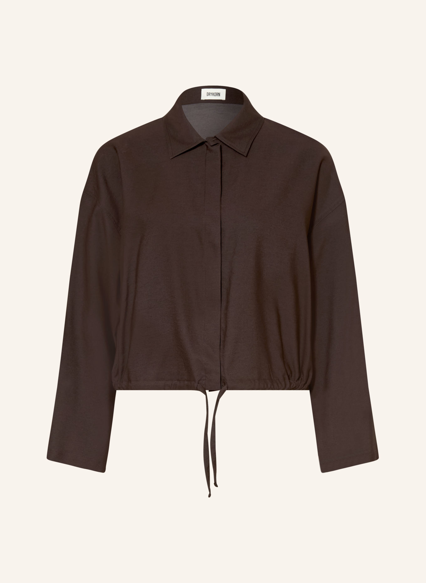 DRYKORN FIONEL Shirt Blouse: DARK BROWN