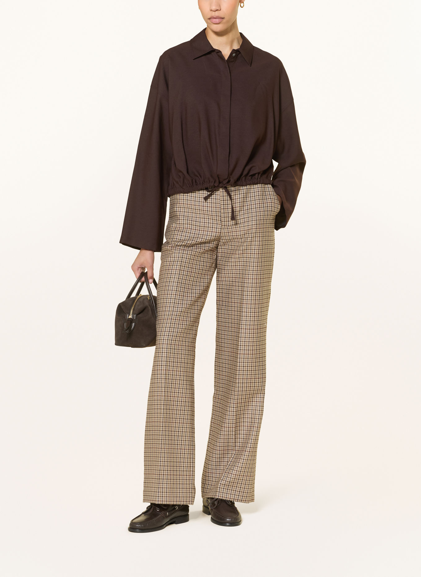 DRYKORN FIONEL Shirt Blouse: DARK BROWN