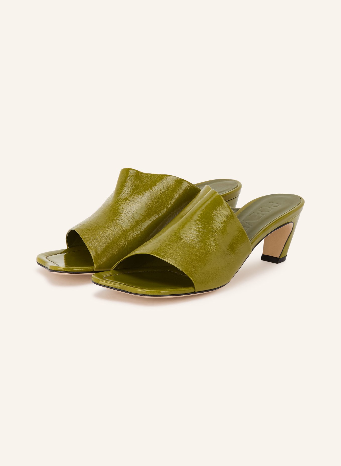 POEVE Mules MAVIS: OLIJF