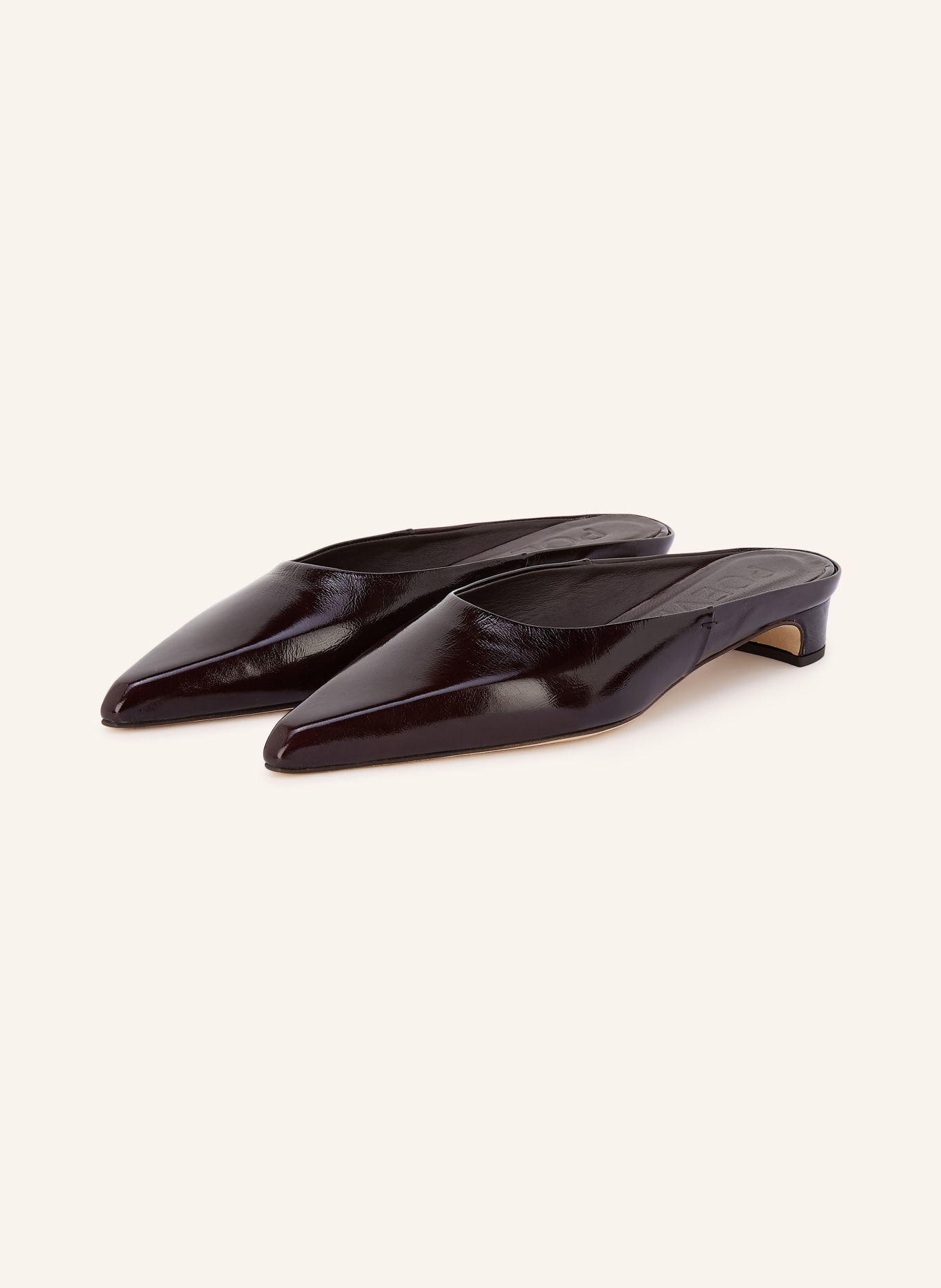 POEVE Mules FEYE: MARRON FONCÉ