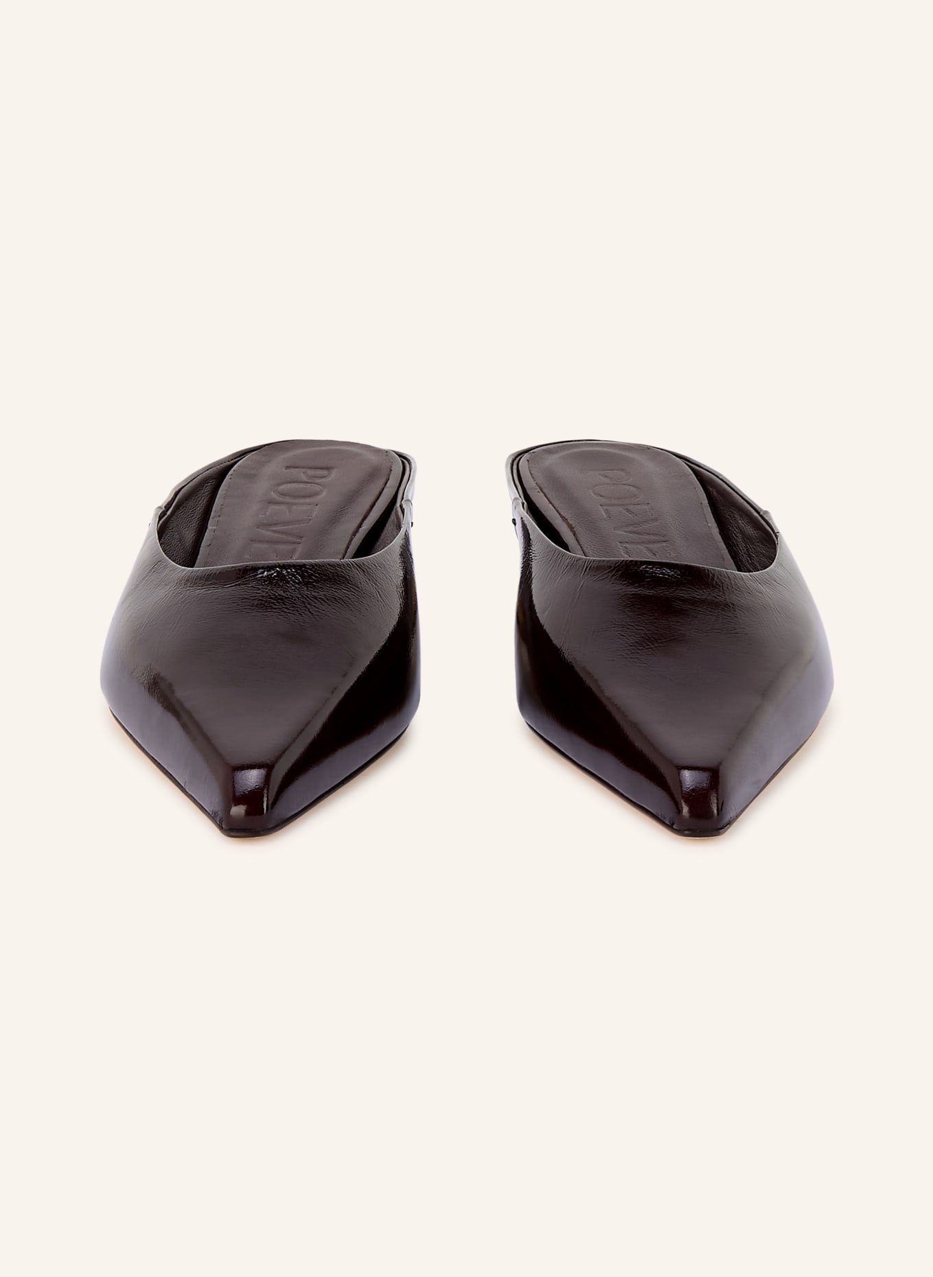 POEVE Mules FEYE: MARRON FONCÉ