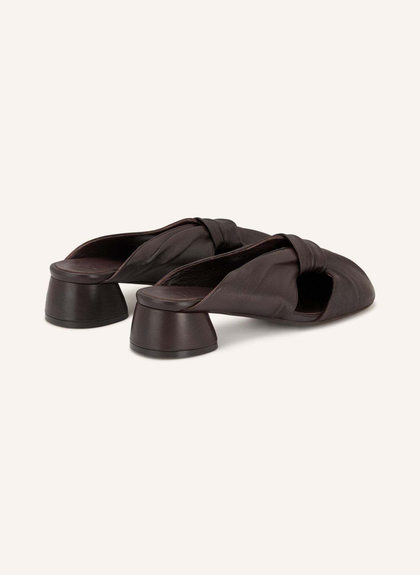 POEVE Mules MAGGIE: DUNKELBRAUN