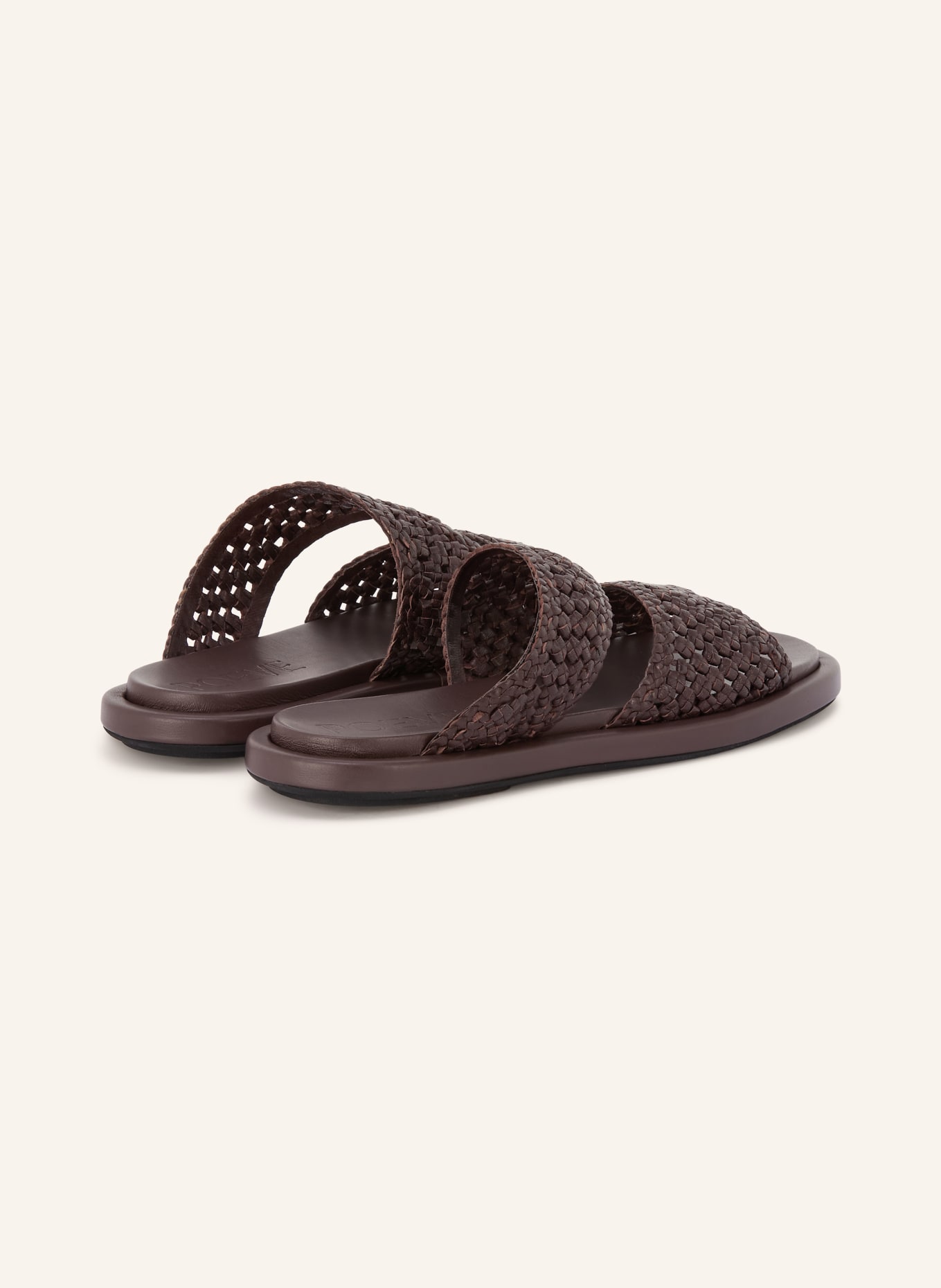 POEVE Slippers DELPHINE: MARRON FONCÉ