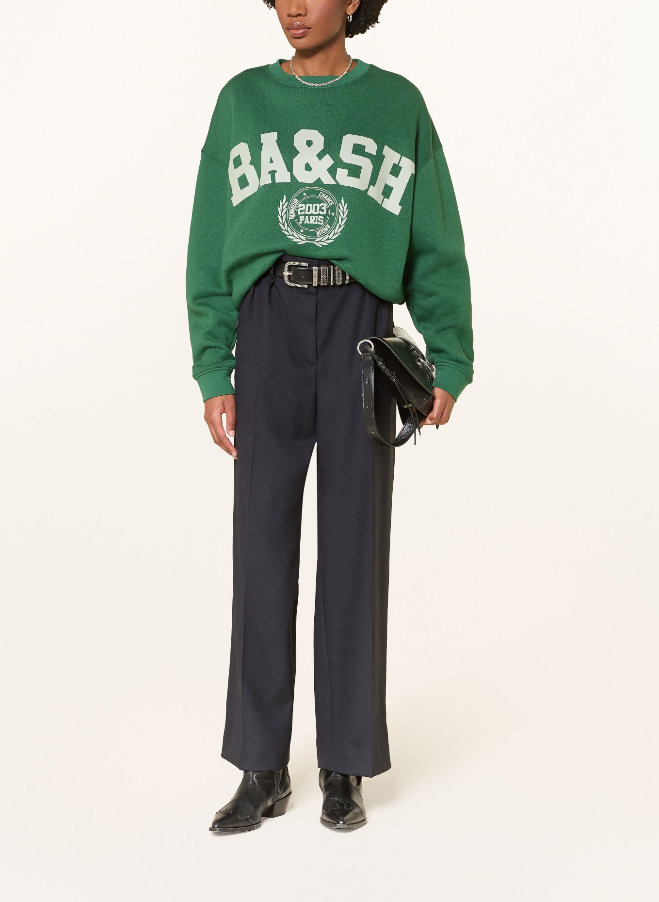 ba&sh Marlenehose NANI: DUNKELBLAU