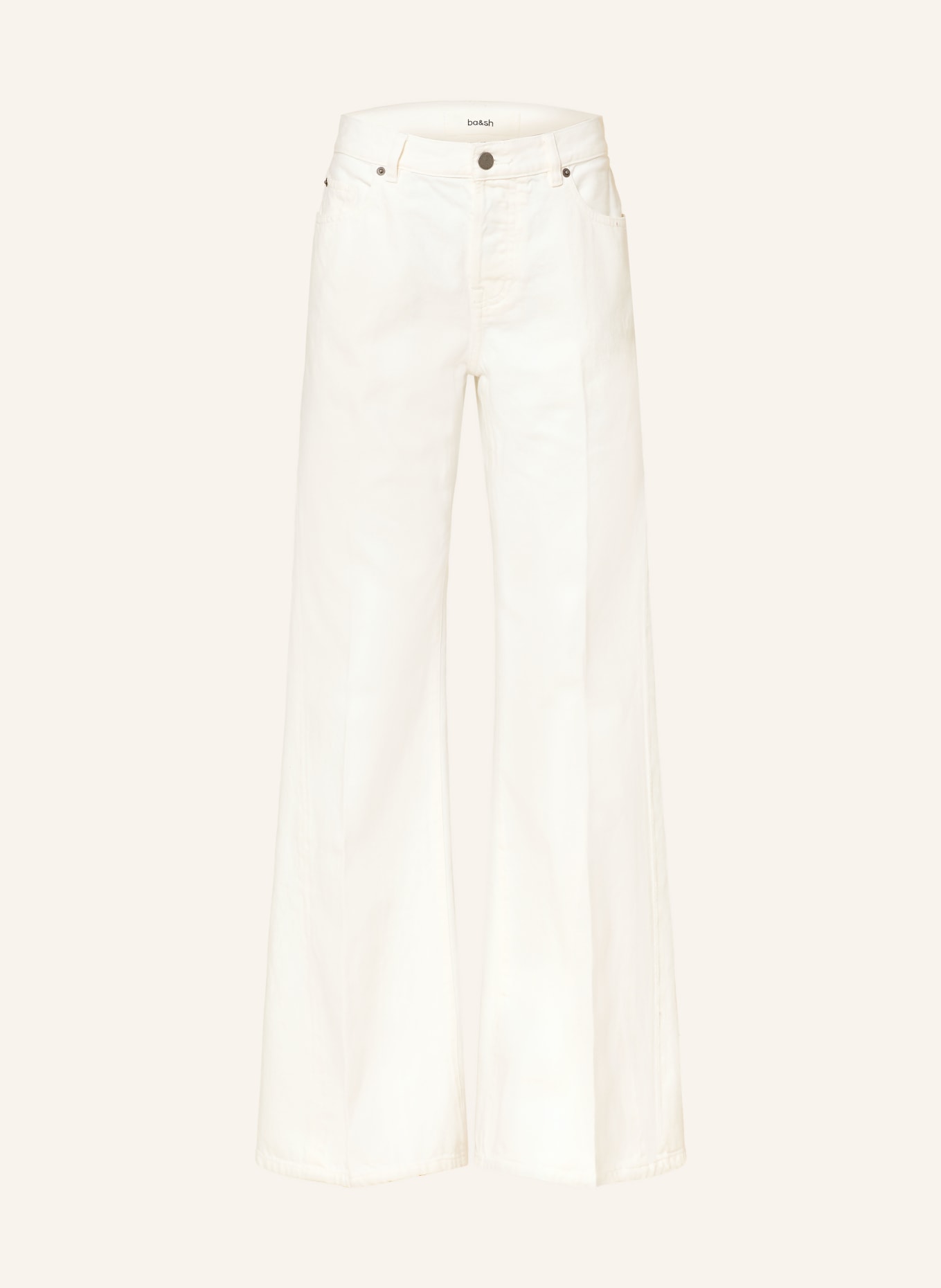 ba&sh Flared Jeans BADOU: ECRU OFF WHITE