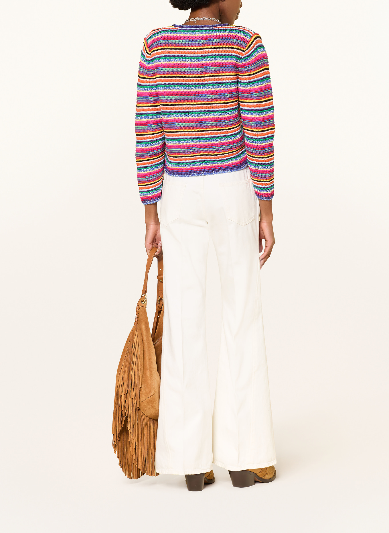 ba&sh Flared Jeans BADOU: ECRU OFF WHITE