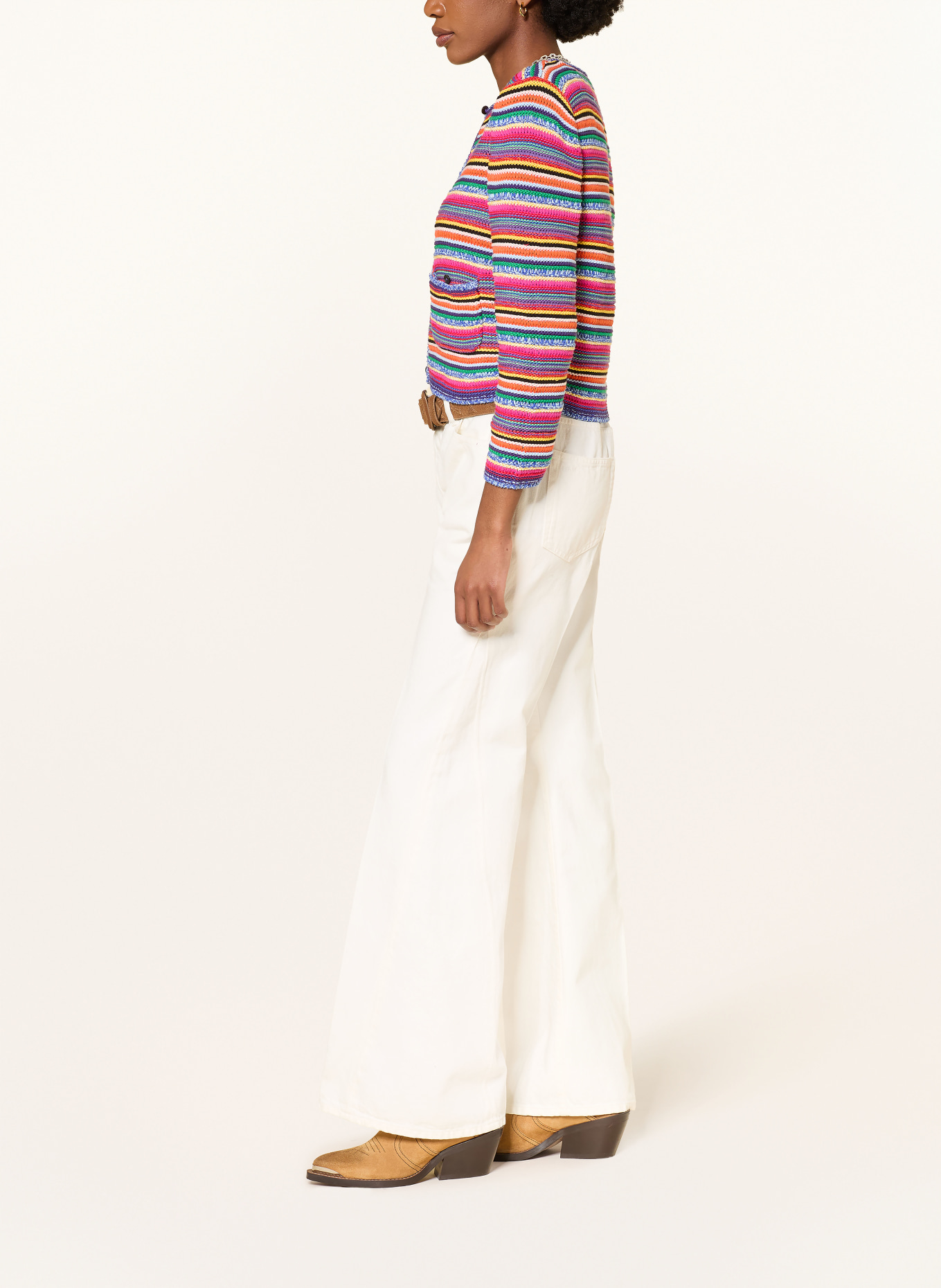 ba&sh Flared Jeans BADOU: ECRU OFF WHITE