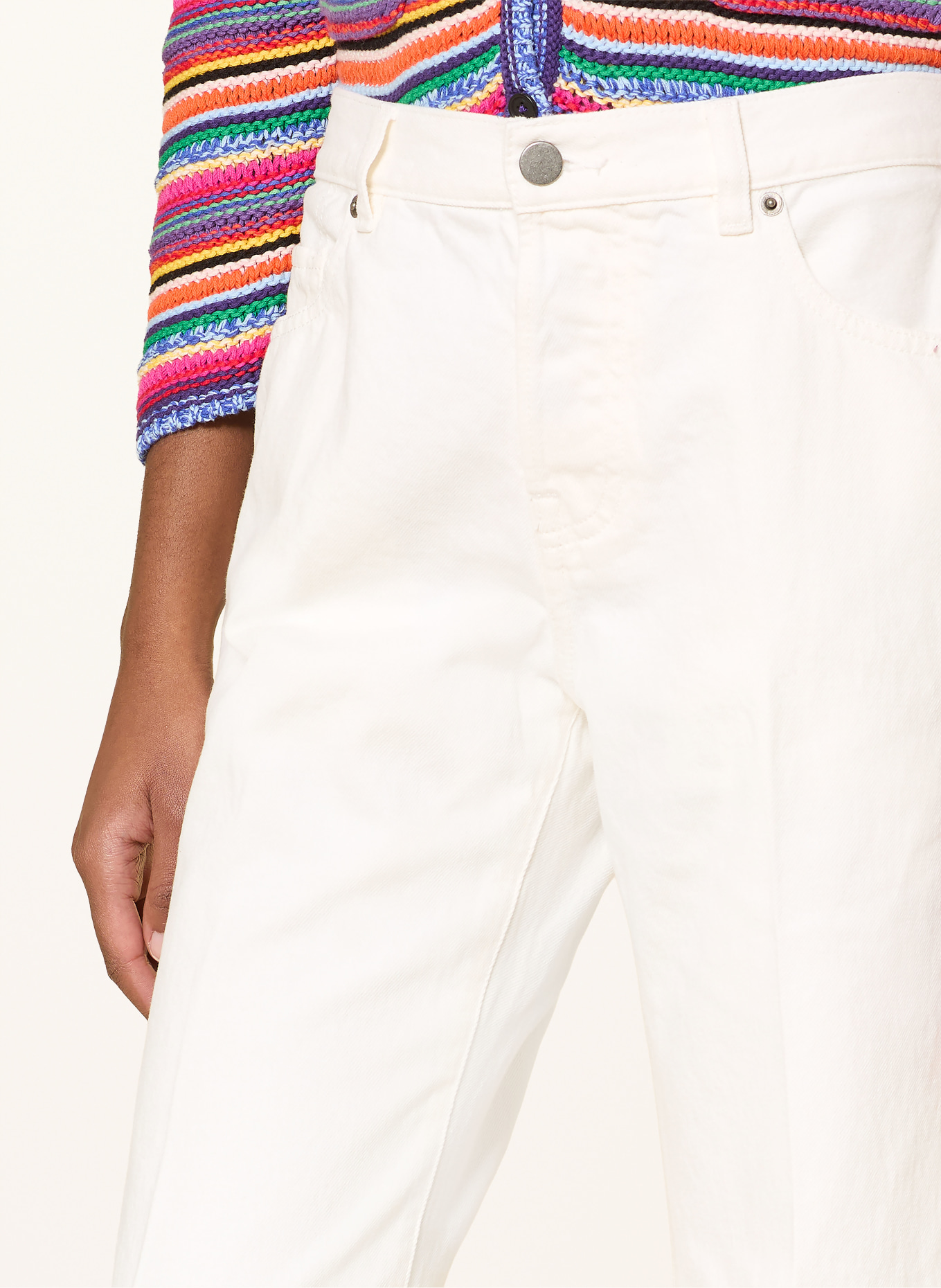 ba&sh Flared Jeans BADOU: ECRU OFF WHITE