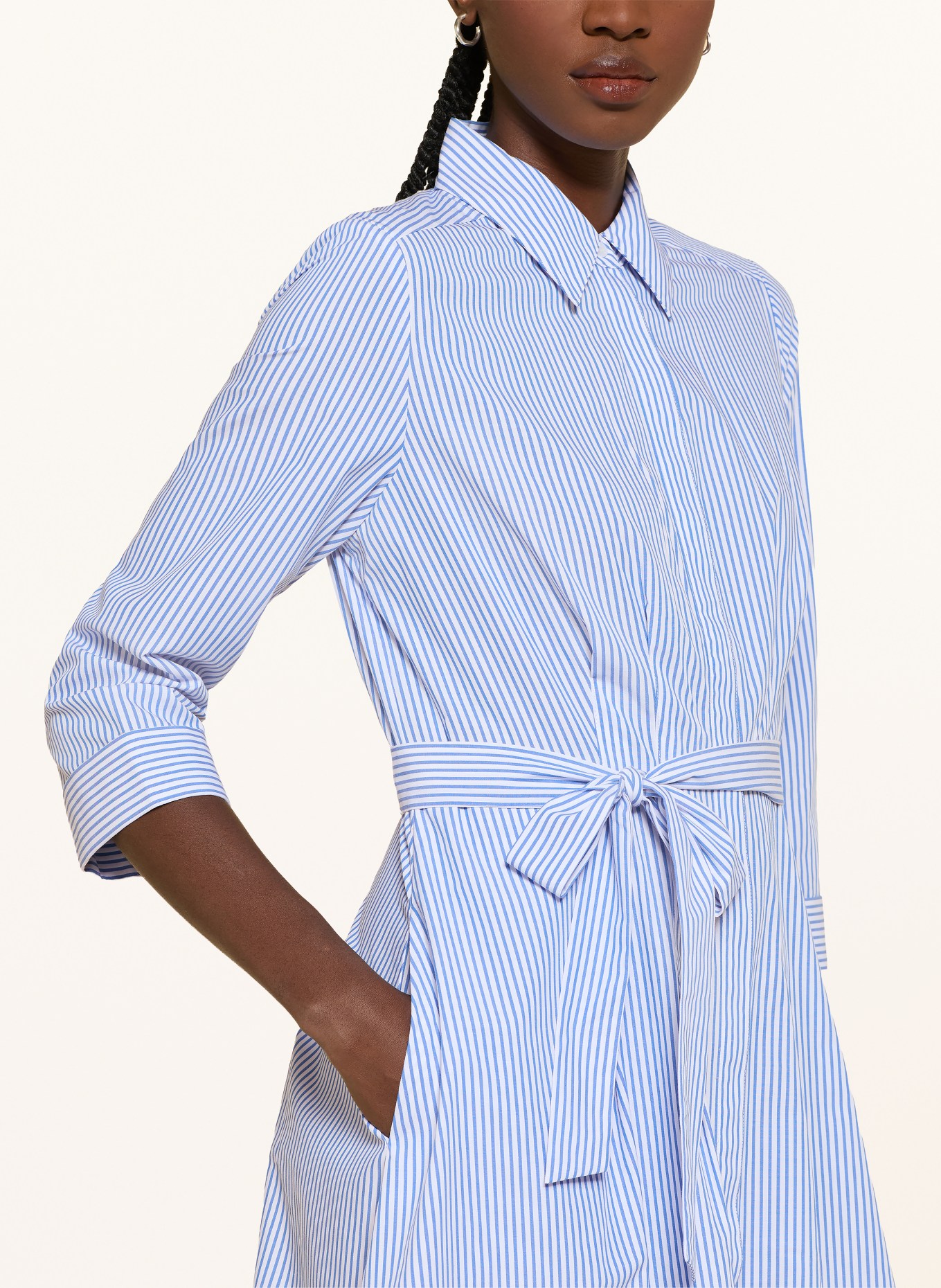 HOBBS Sukienka koszulowa JANE: GRANATOWY / BIAŁY