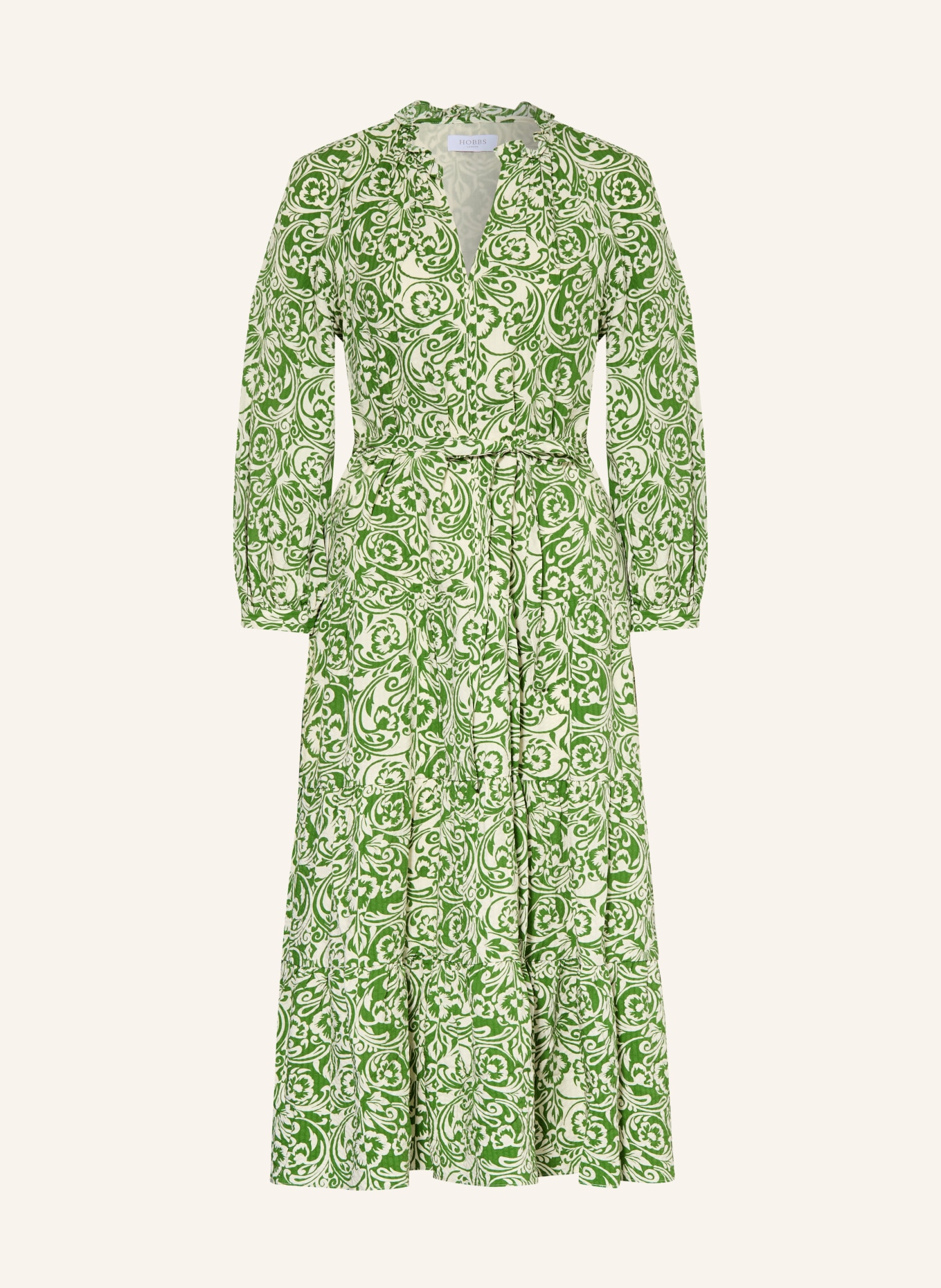 HOBBS Sukienka AMARIS: ZIELONY / BIAŁY