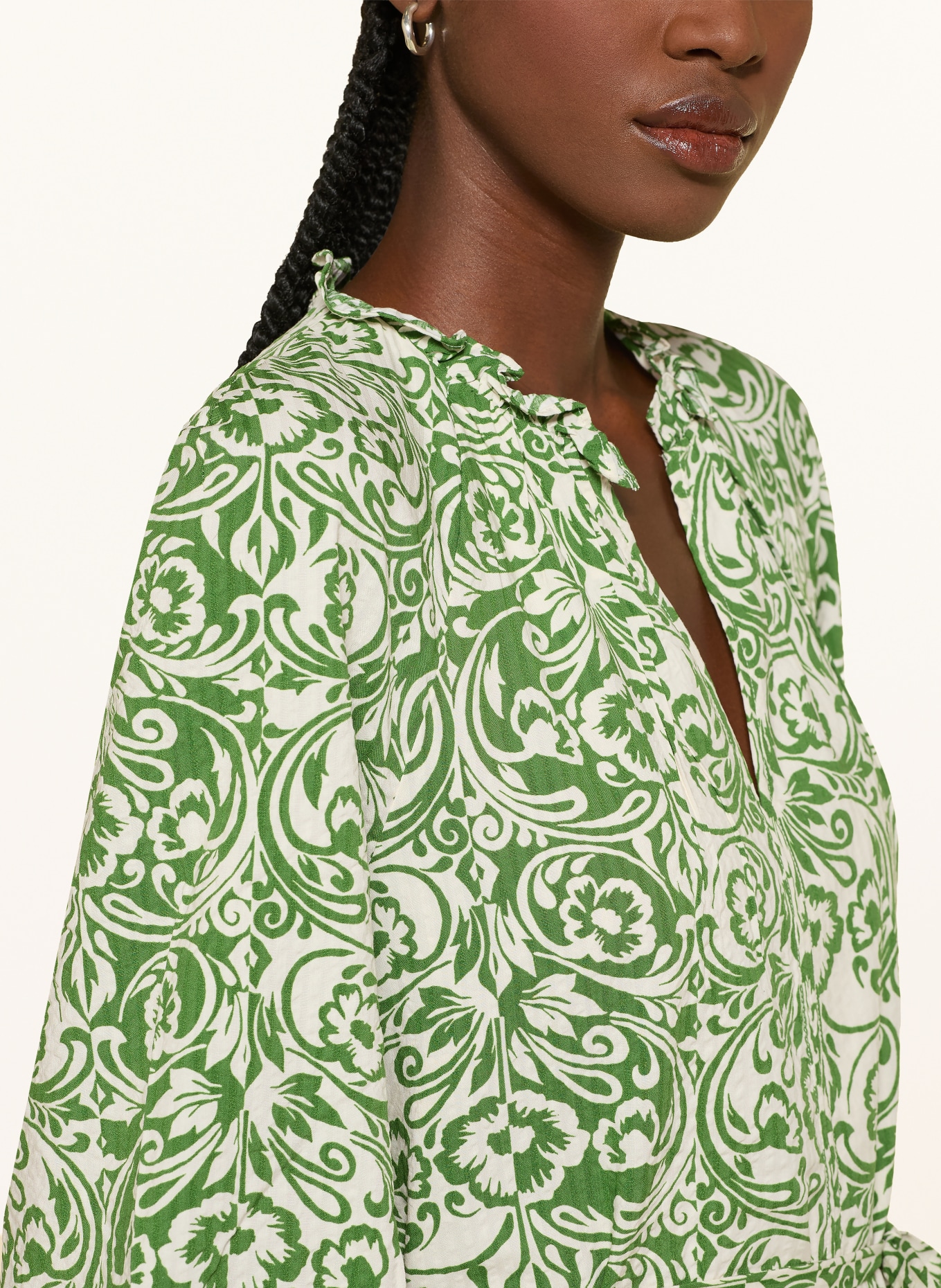 HOBBS Sukienka AMARIS: ZIELONY / BIAŁY