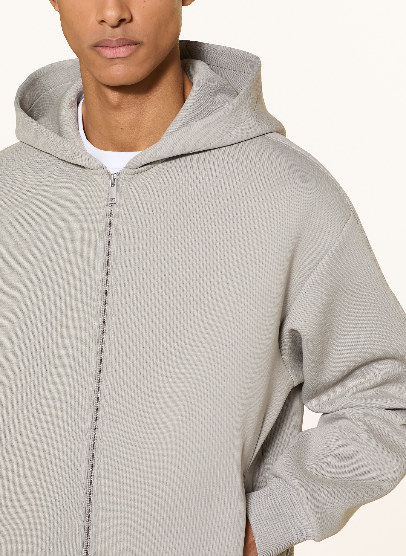 COS Sweatshirt jacket: LIGHT GRAY