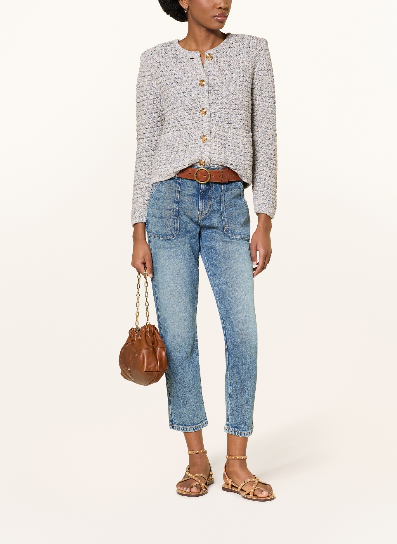 ba&sh Strickjacke GUSPA: HELLBLAU