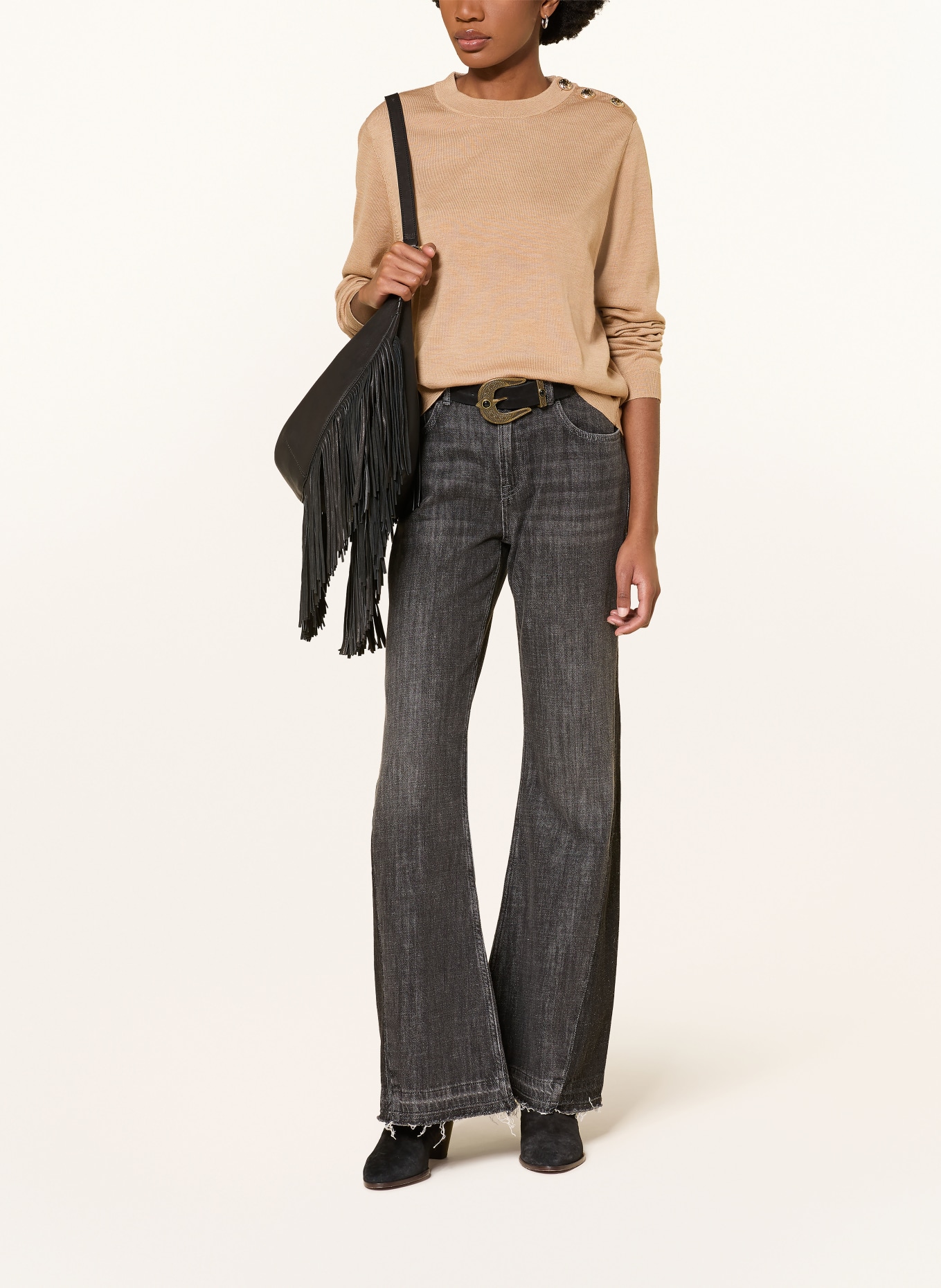 ba&sh Pullover BYLEIL: BEIGE