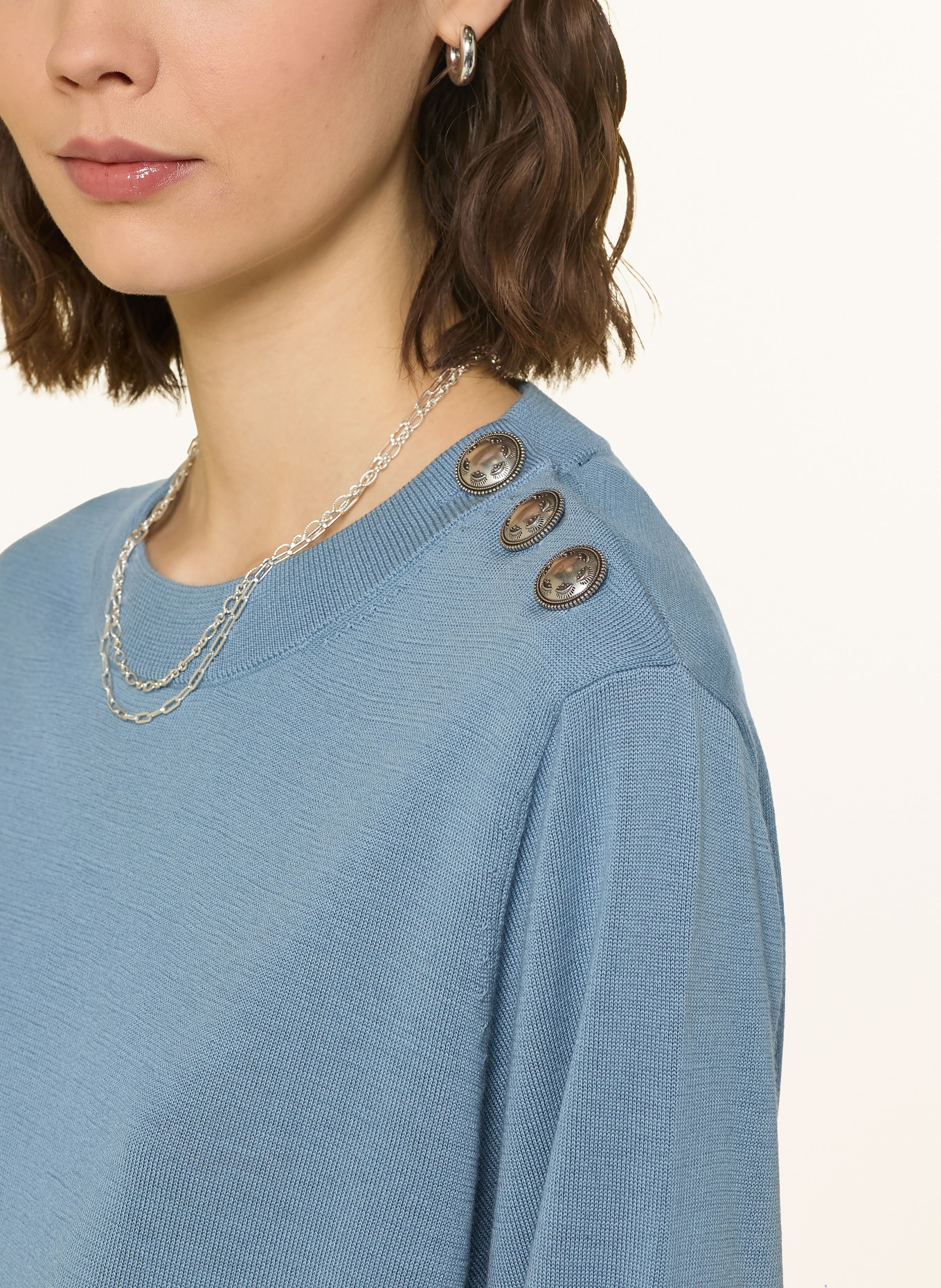 ba&sh Pullover BYLEIL: HELLBLAU