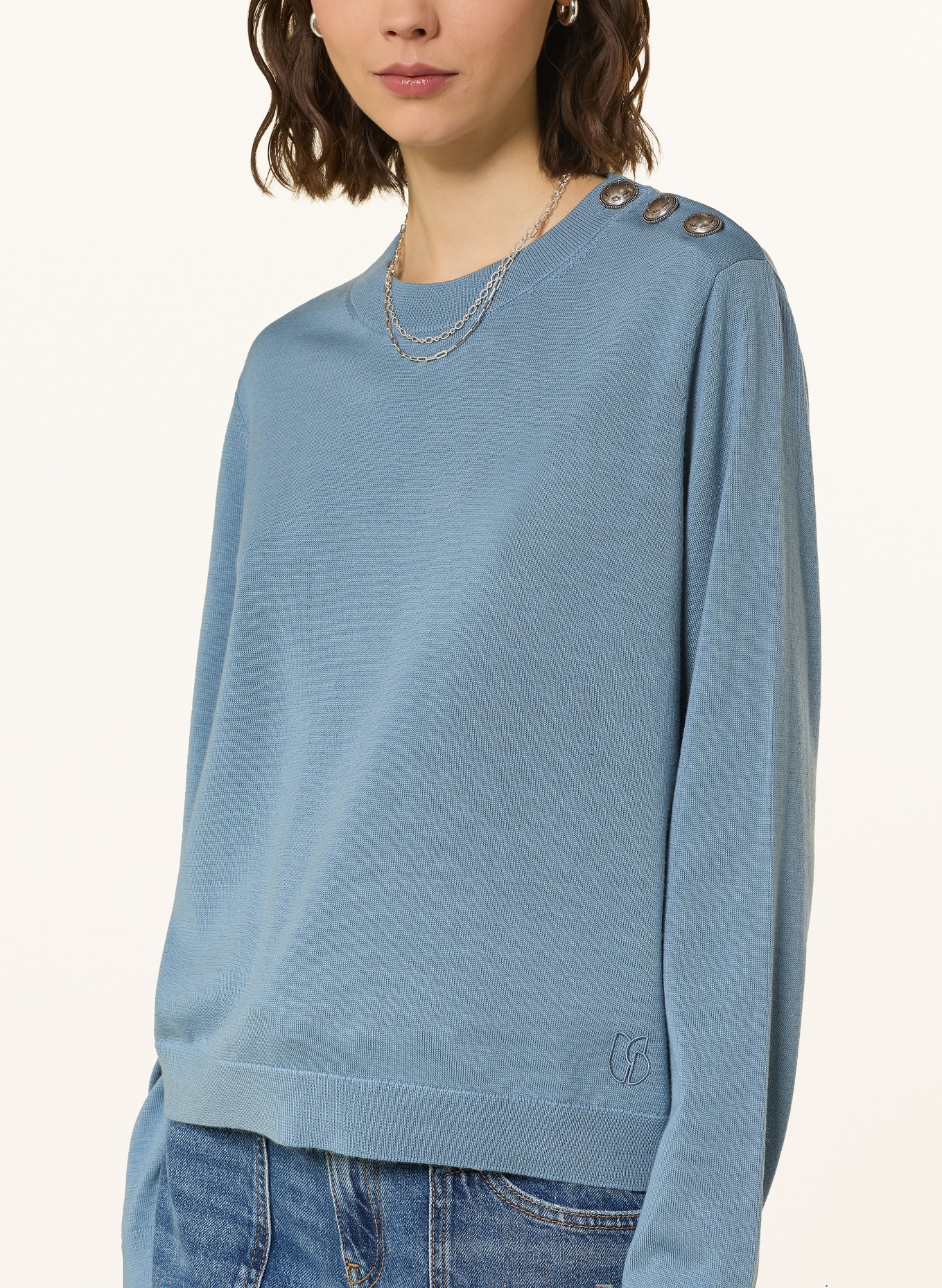 ba&sh Pullover BYLEIL: HELLBLAU