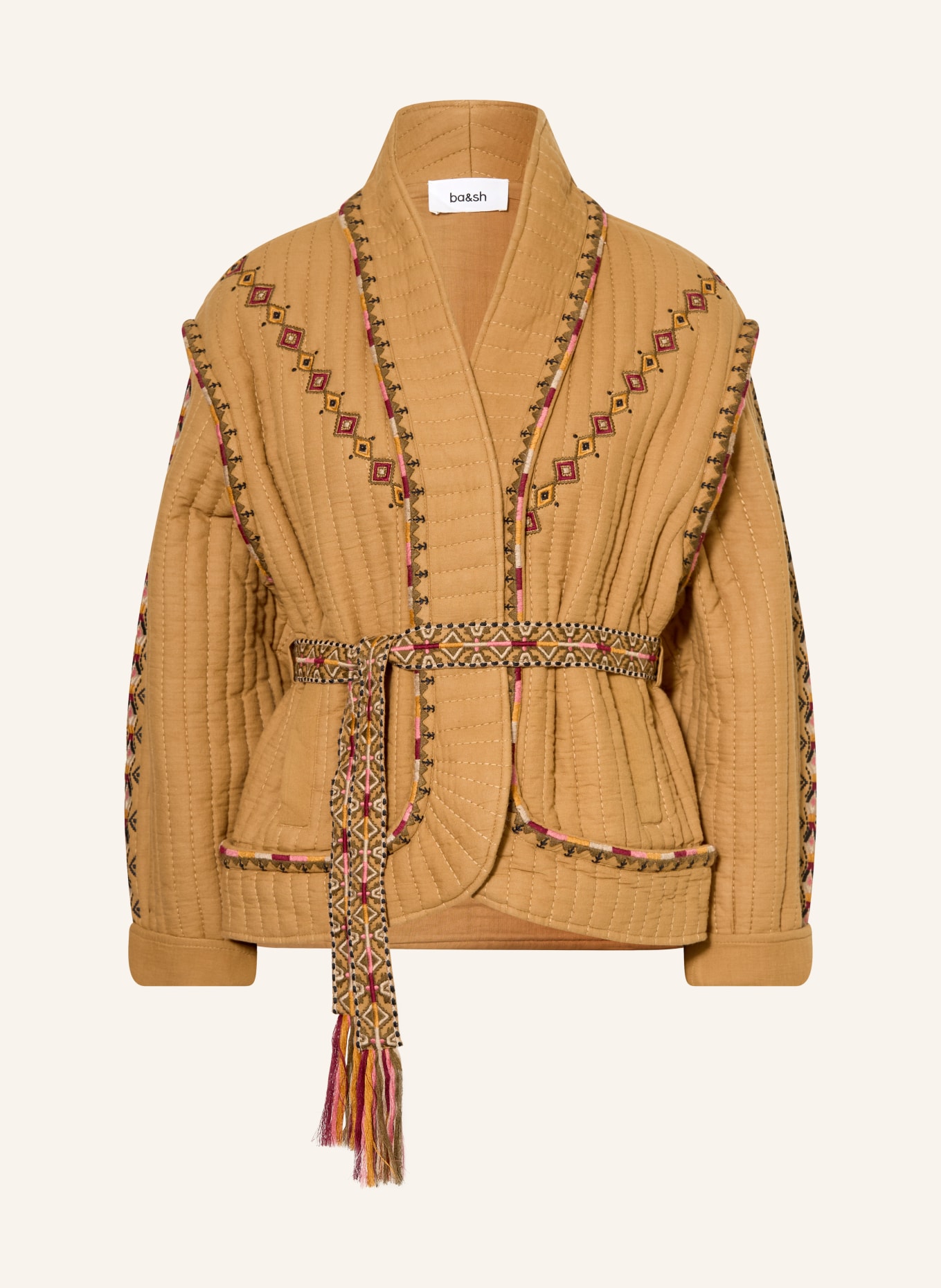 ba&sh Jacke COCOON: COGNAC / DUNKELROT / KHAKI