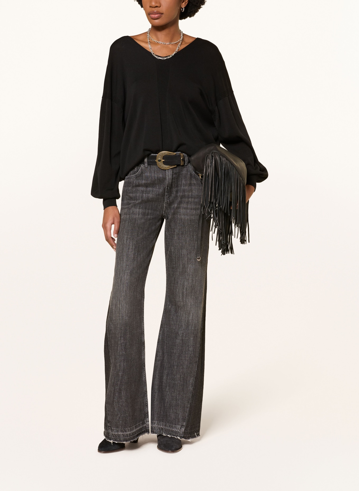 ba&sh Pullover BRENDA: SCHWARZ