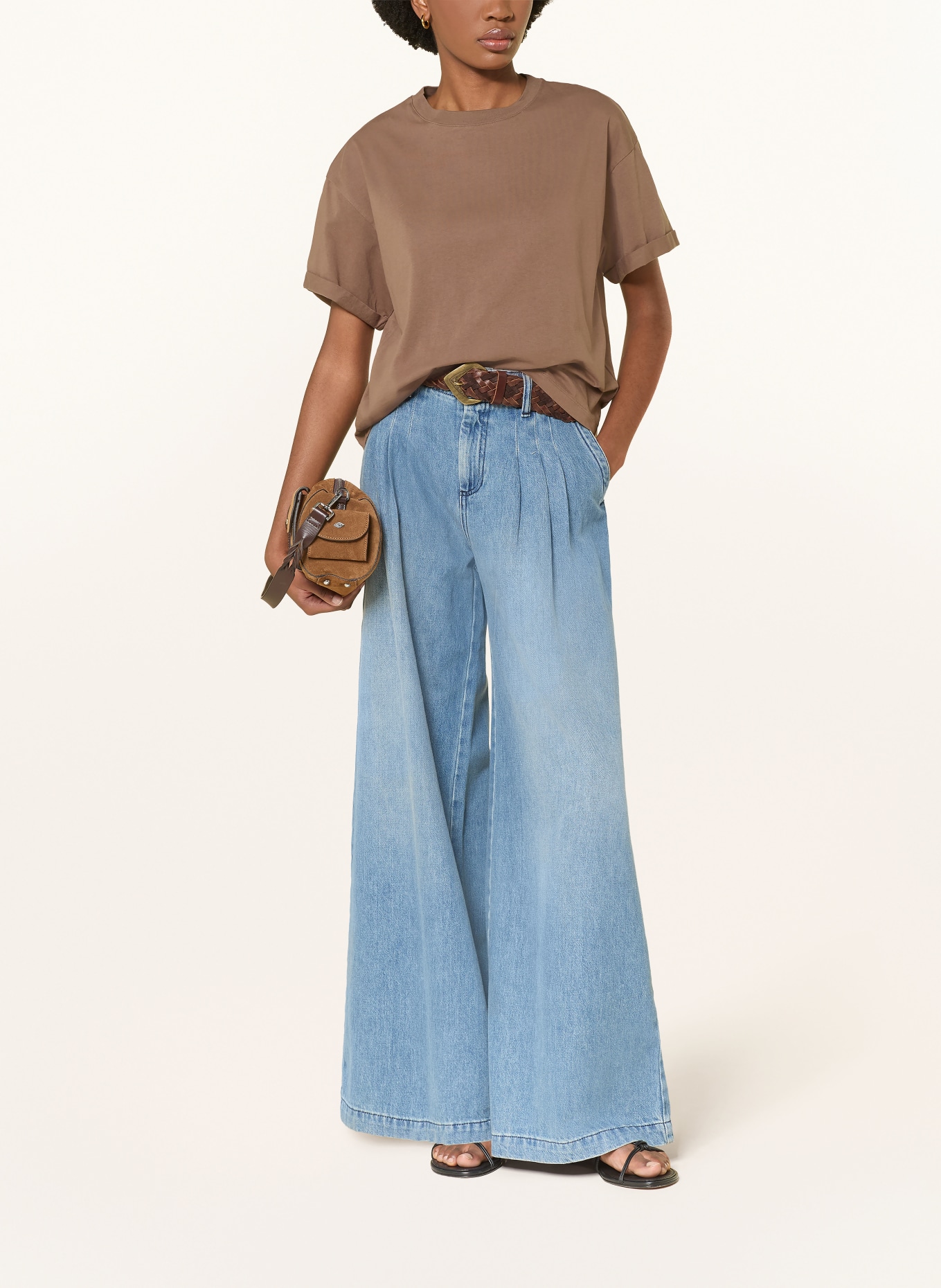 ba&sh T-Shirt ROSIE: BRAUN