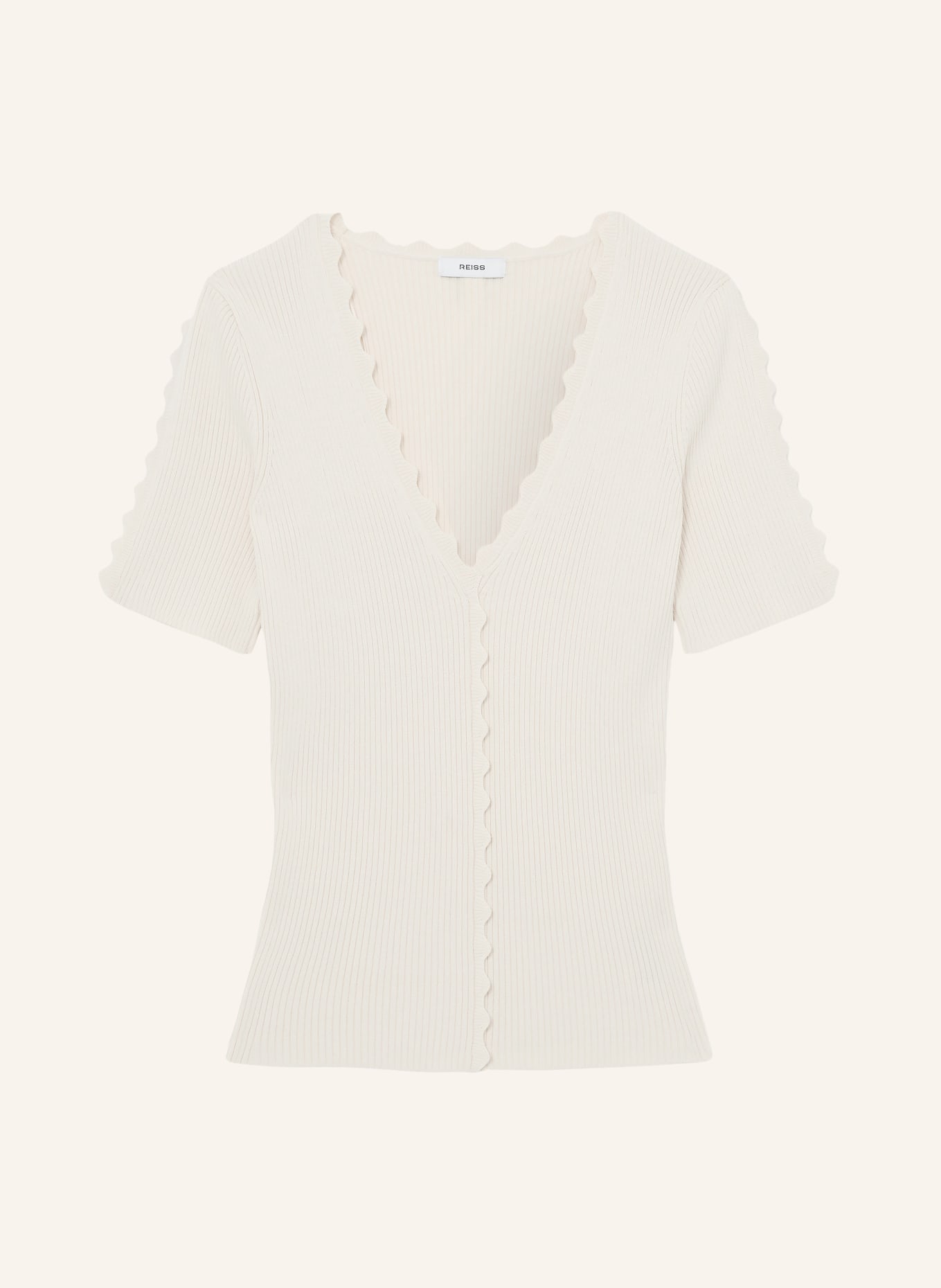 REISS Strickshirt MARCY: CREME
