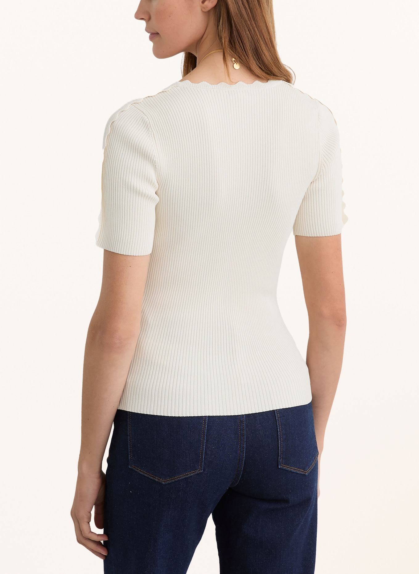 REISS Strickshirt MARCY: CREME