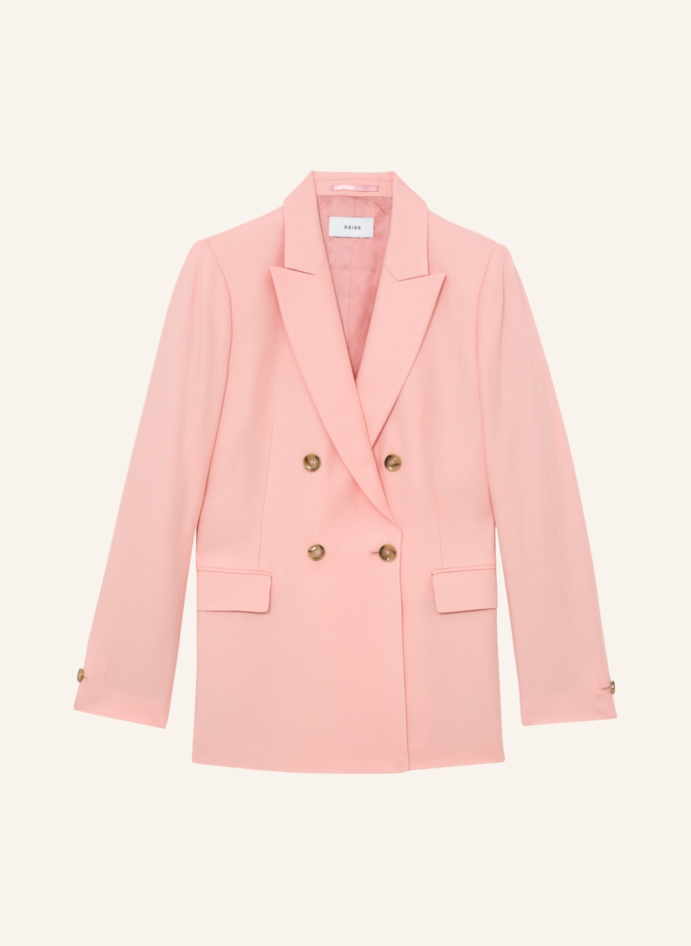 REISS MAGDA blazer: SALMON