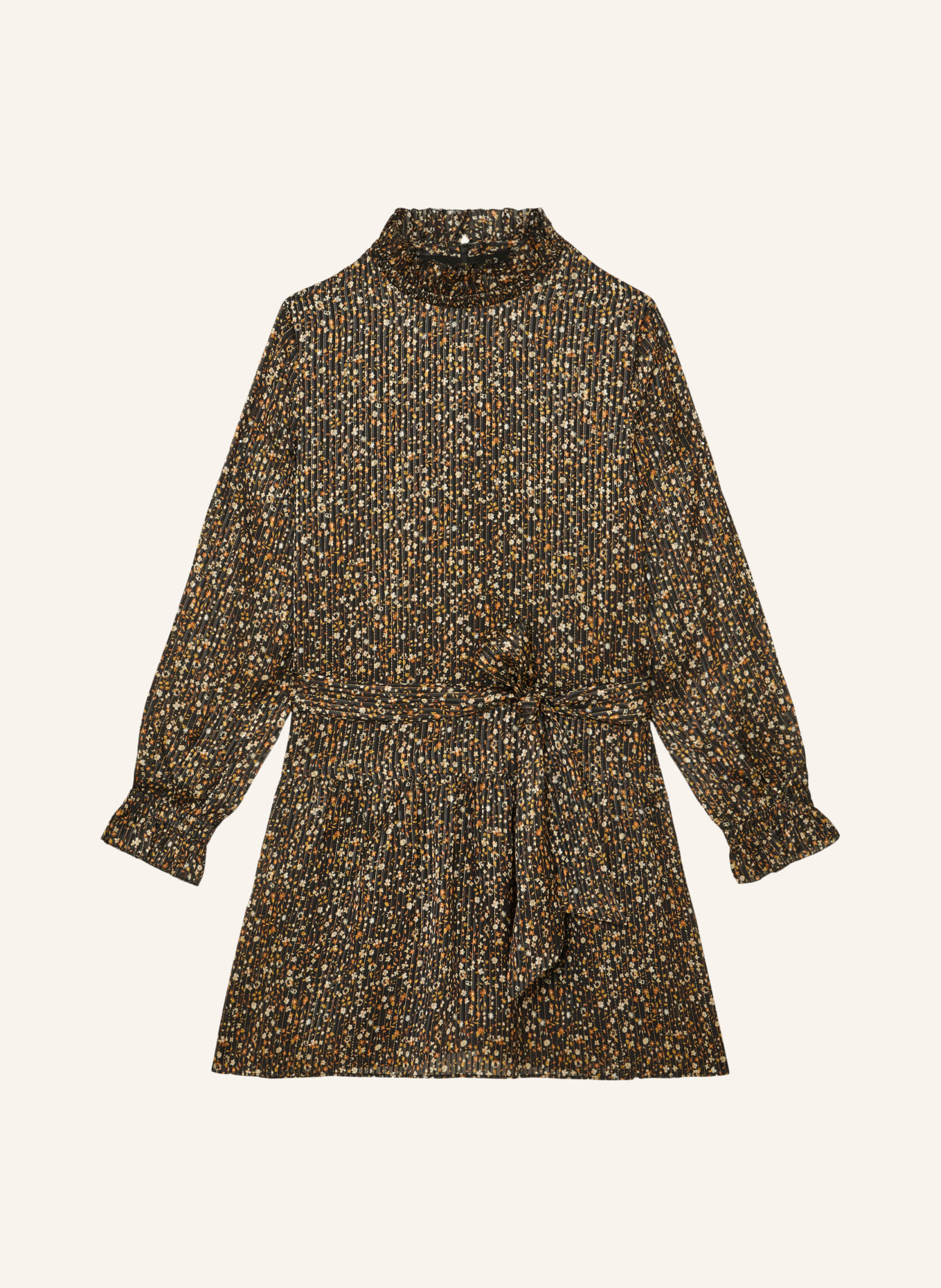 REISS Sukienka koktajlowa DARCI: CZARNY / KREMOWY / ŻÓŁTY