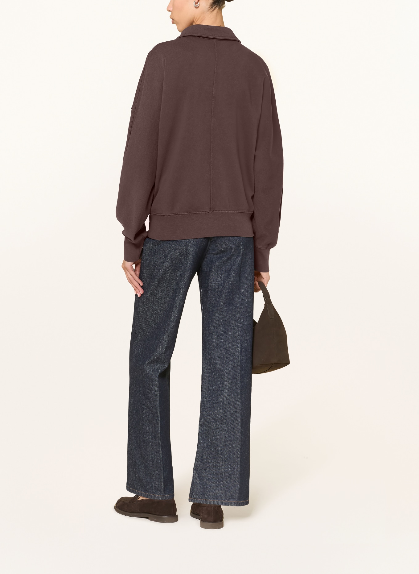 ARKET Jersey-poloshirt FLORA: MARRON FONCÉ