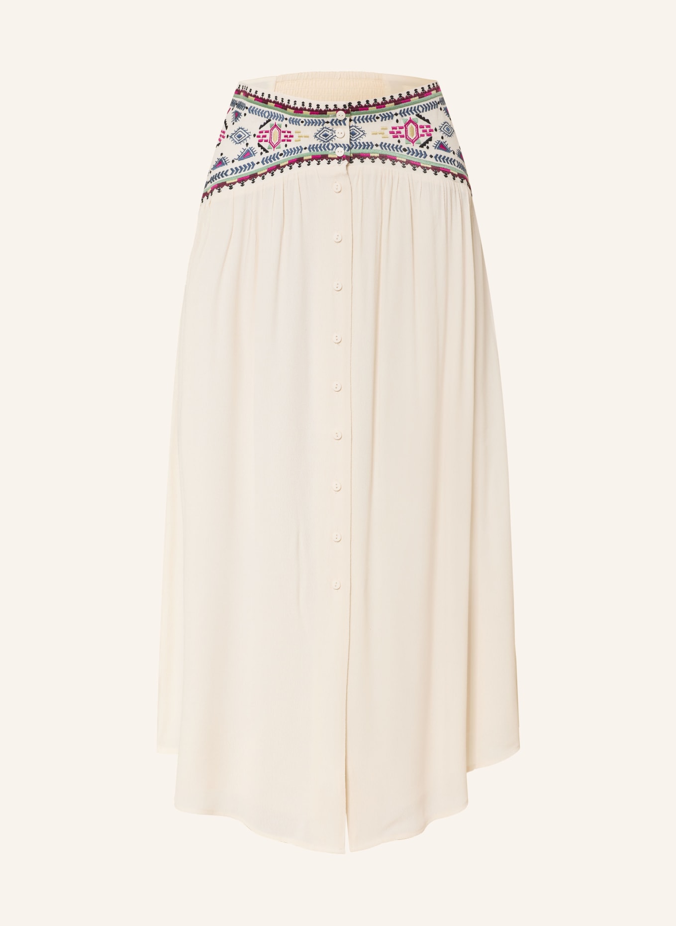 ba&sh Rock TILANA: CREME / PINK / HELLGRÜN