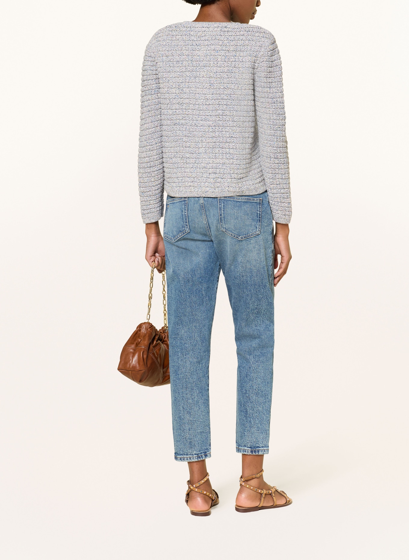 ba&sh Cropped Jeans MALLY: BLUE LIGHTUSEDBLUE