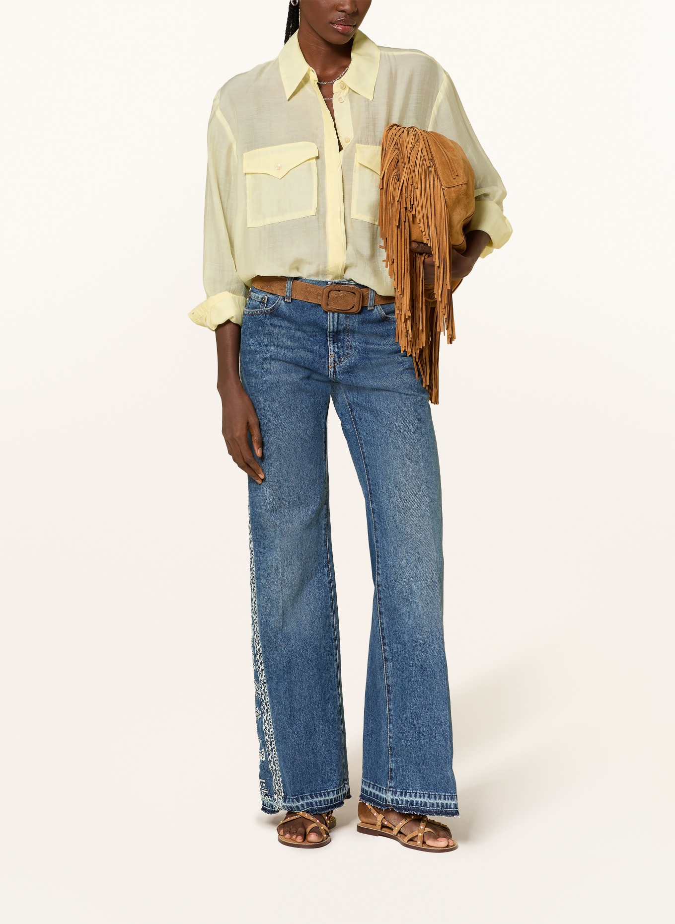 ba&sh Hemdbluse BAO: HELLGELB