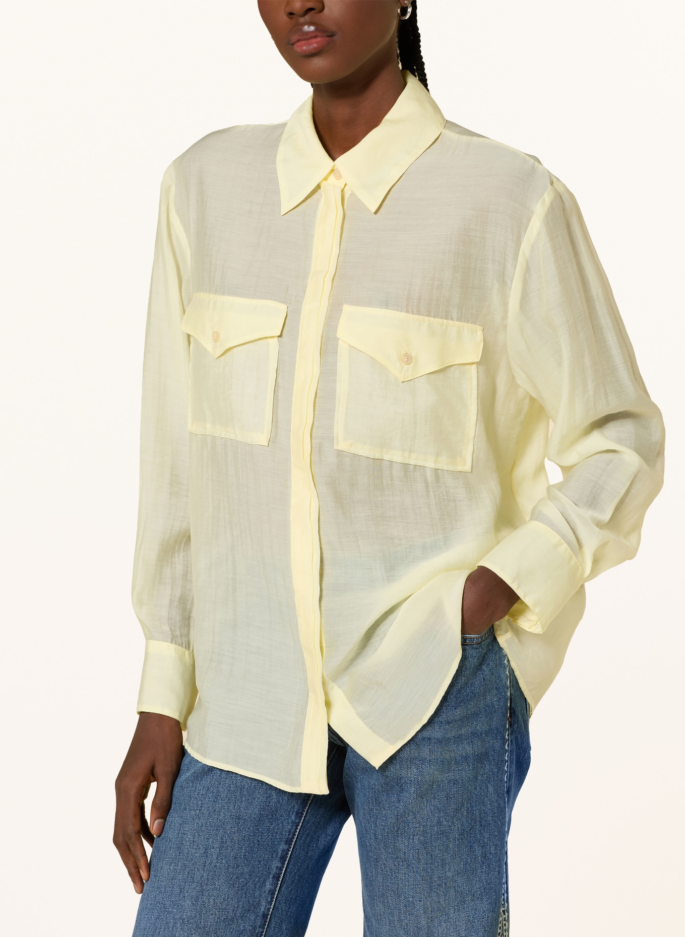 ba&sh Hemdbluse BAO: HELLGELB