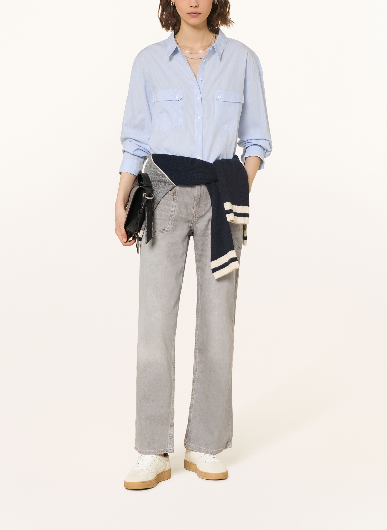 ba&sh Wide Leg Jeans YIMA: GREY GREY