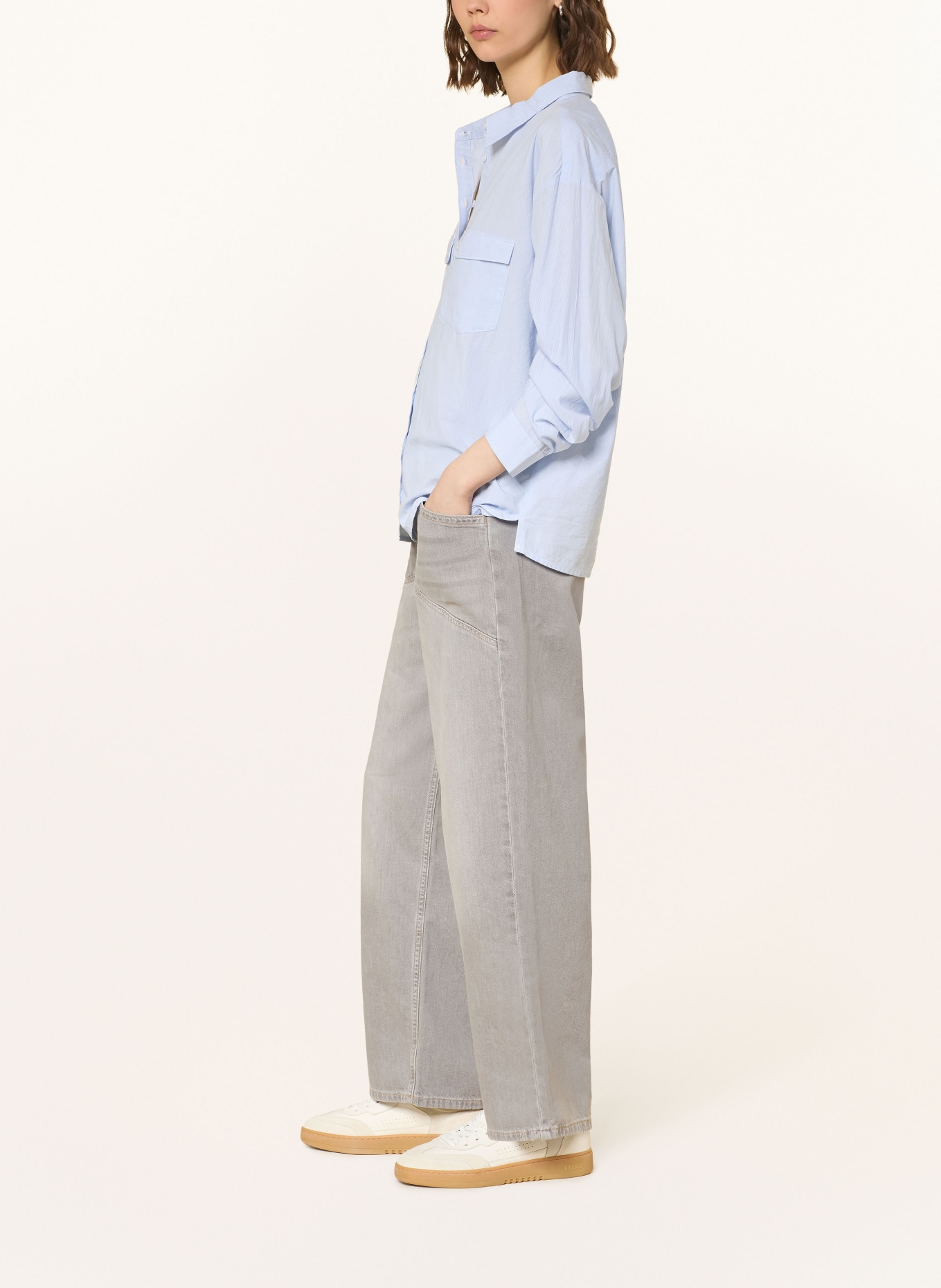 ba&sh Wide Leg Jeans YIMA: GREY GREY