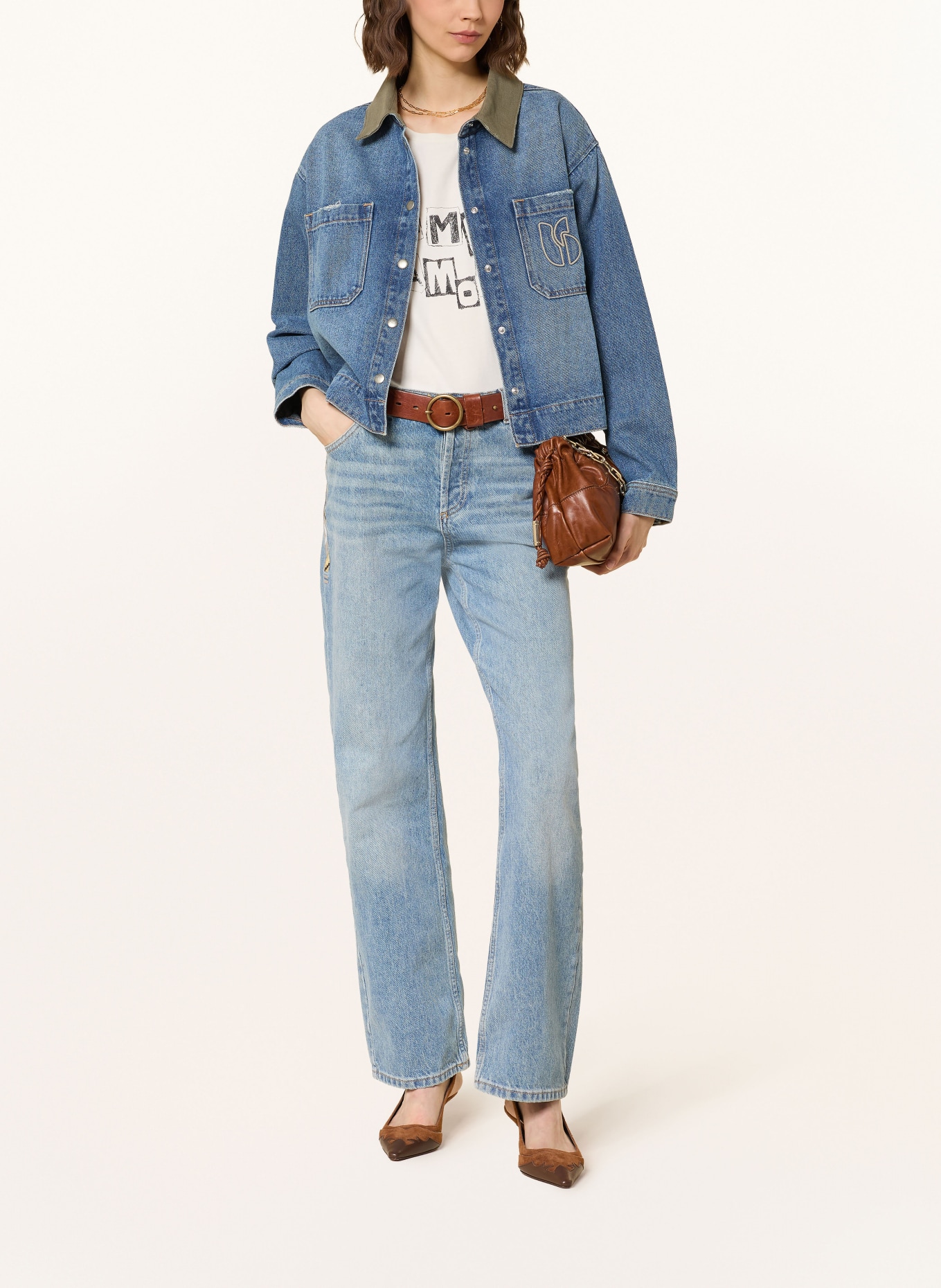 ba&sh Jeansjacke VIGILIO: BLUE LIGHTUSEDBLUE