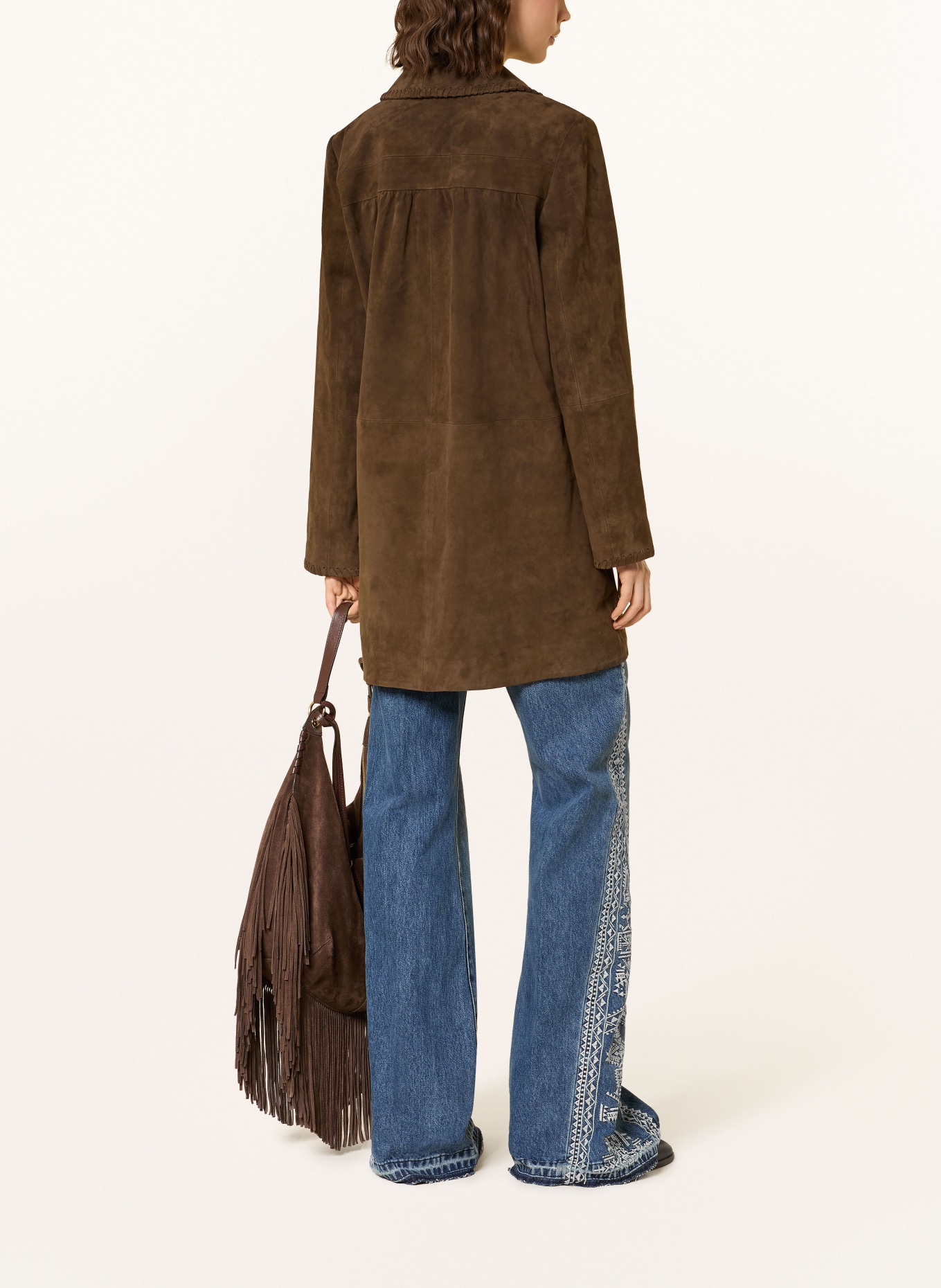 ba&sh Ledermantel MAENA: DUNKELBRAUN