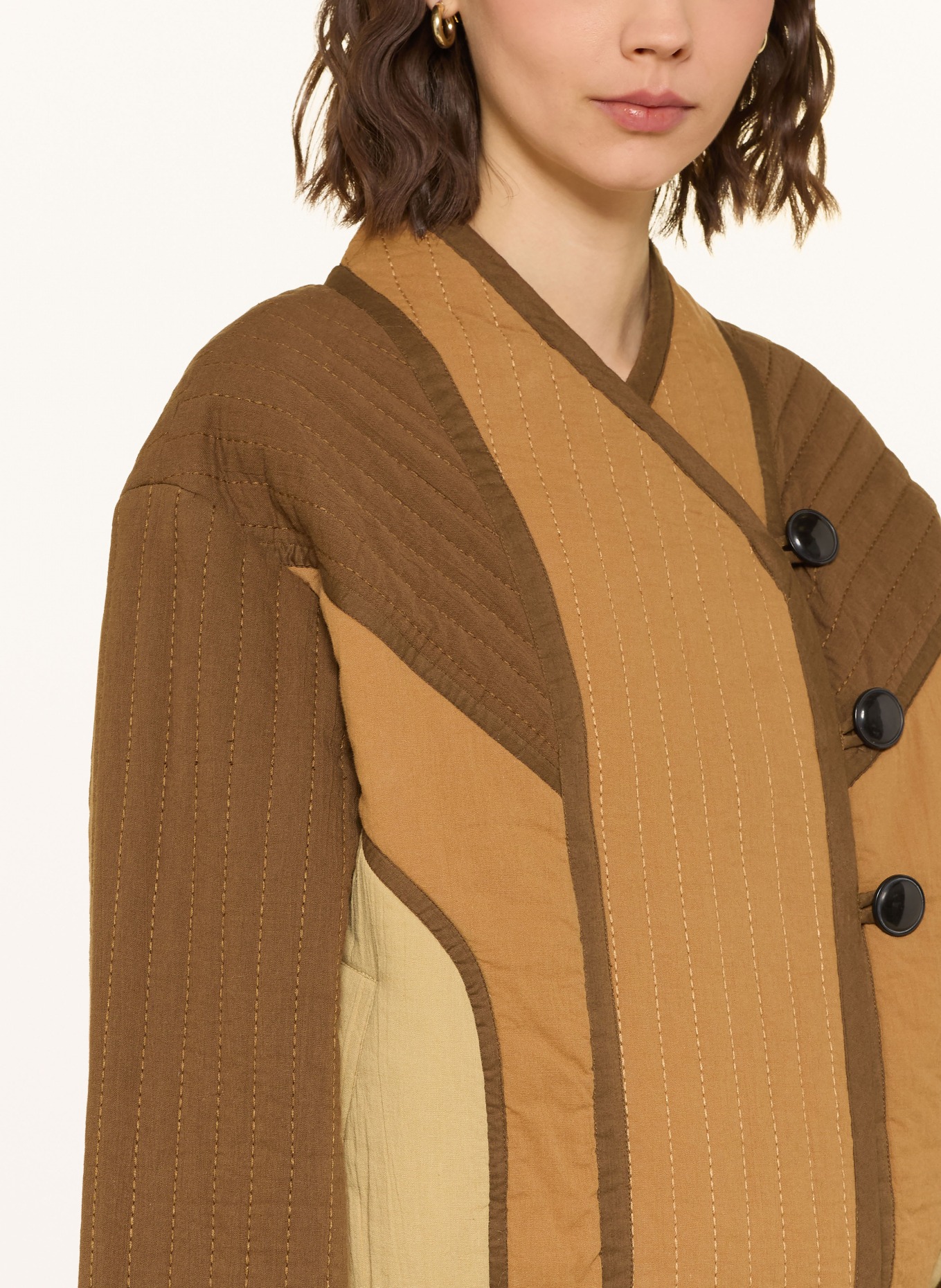 ba&sh Jacke CISCA: CAMEL / BEIGE / KHAKI