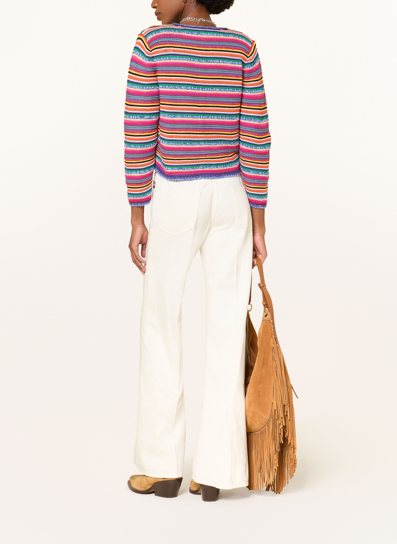 ba&sh Strickjacke FANNY: PINK / GELB / BLAU