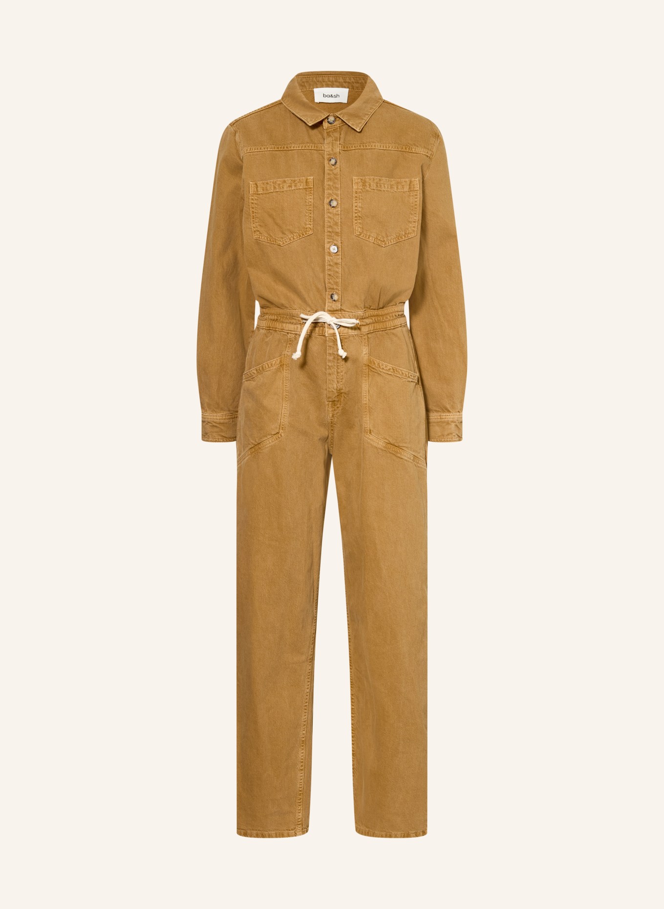ba&sh Jeans-Jumpsuit FYORELLA: BROWN CAMEL