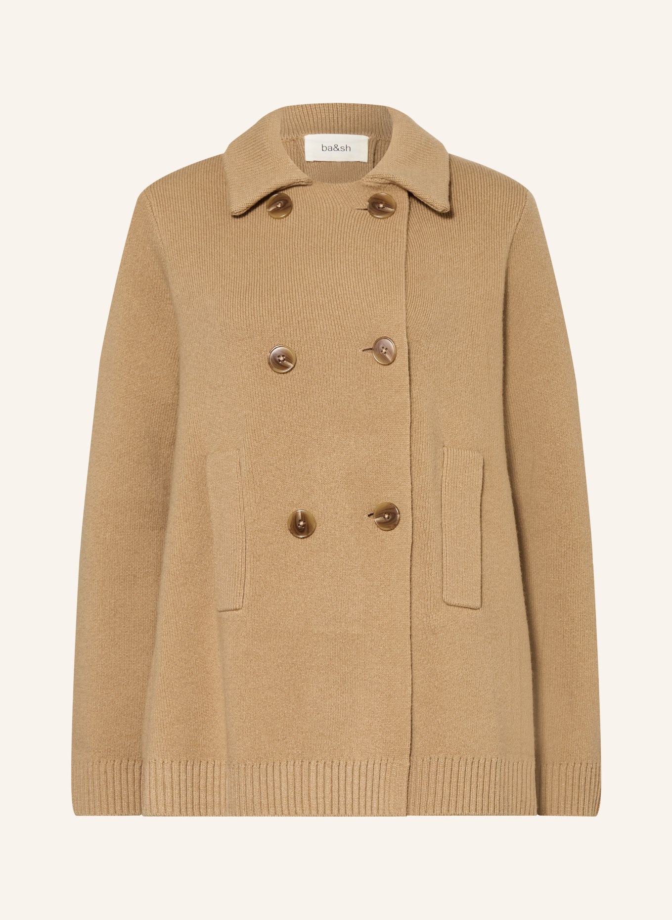 ba&sh Strckjacke VESTA: CAMEL