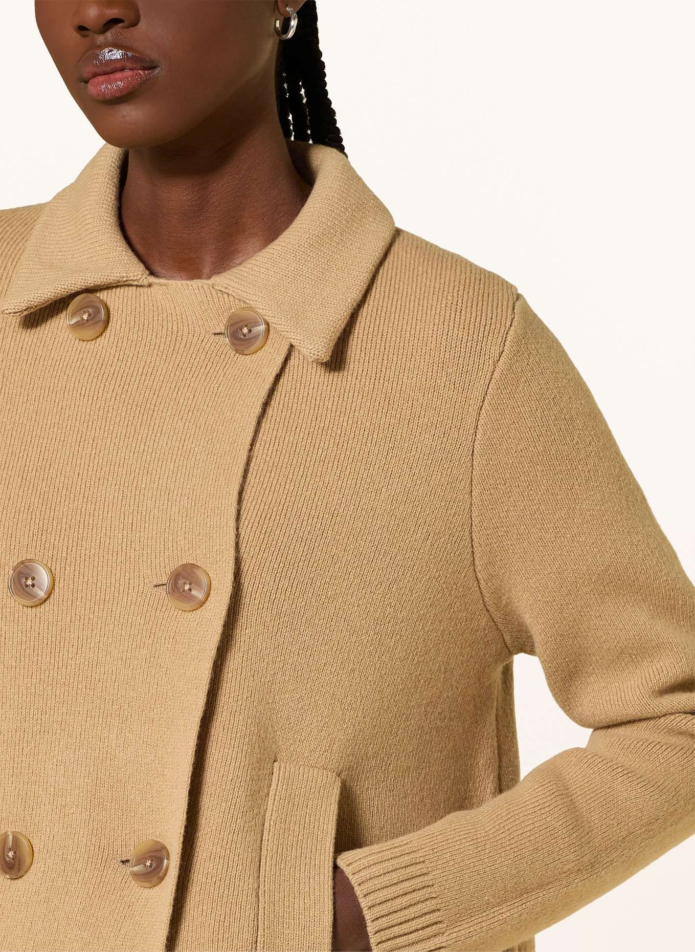 ba&sh Strckjacke VESTA: CAMEL