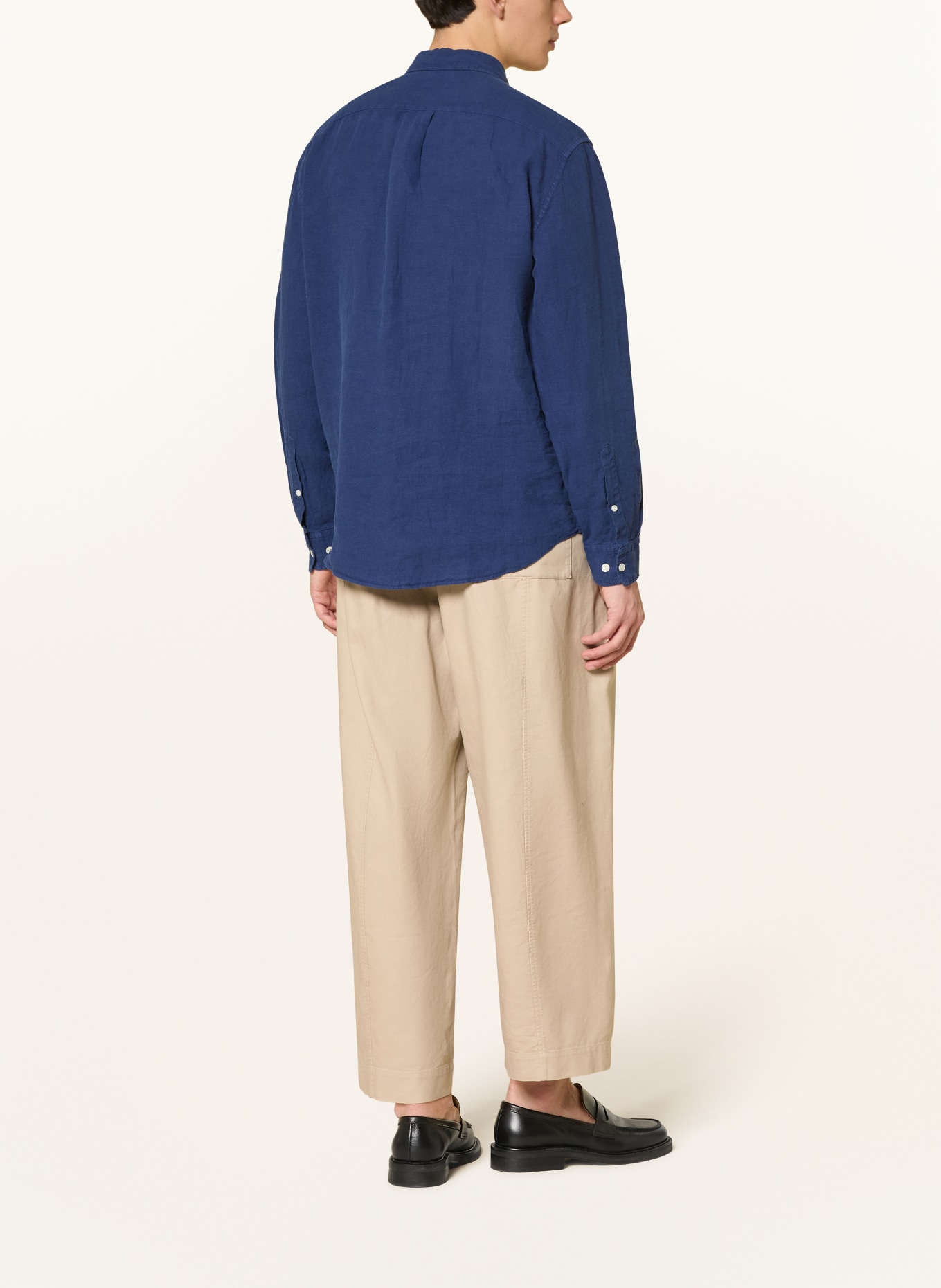 ARKET Linnen overhemd BALMAR  Relaxed Fit: BLAUW