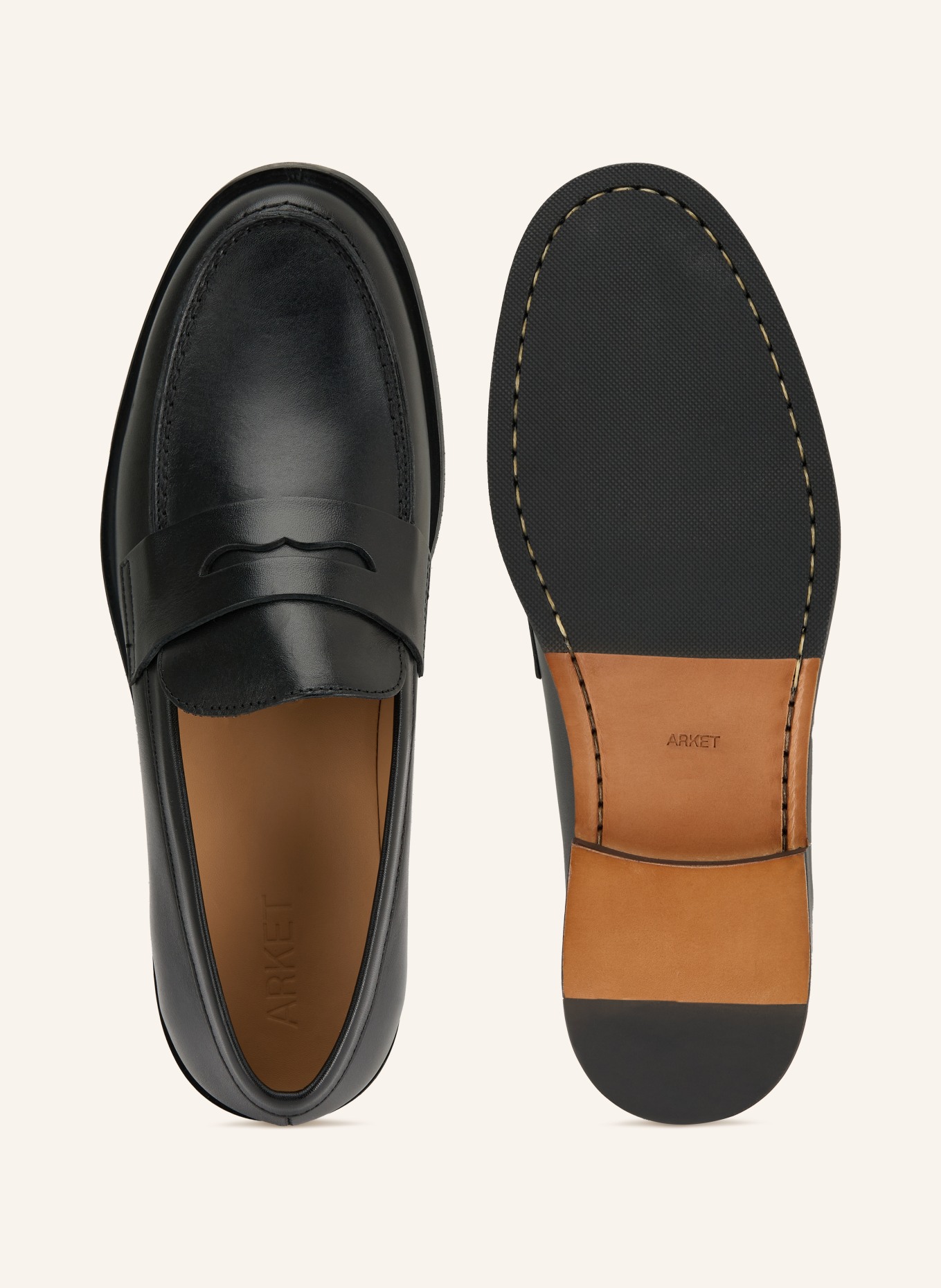 ARKET Penny-Loafer BASIL: SCHWARZ