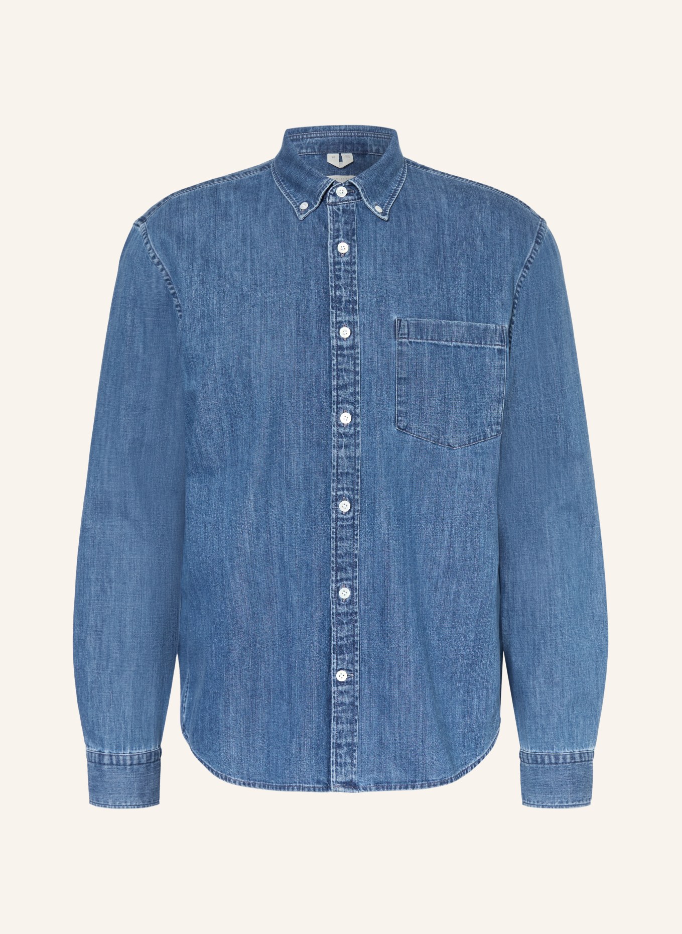 ARKET BARD REG Regular Fit Denim Shirt: BLUE