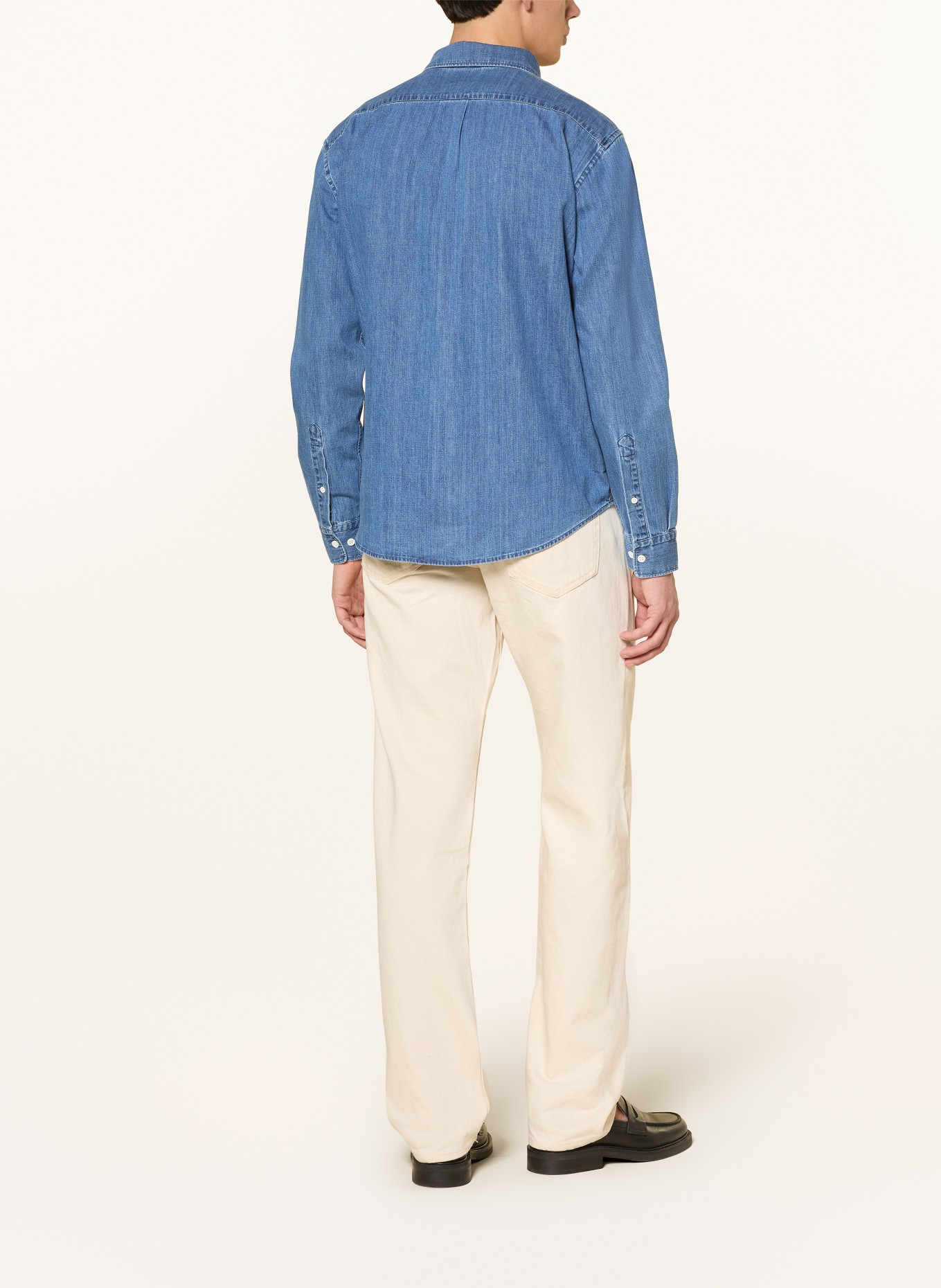 ARKET BARD REG Regular Fit Denim Shirt: BLUE